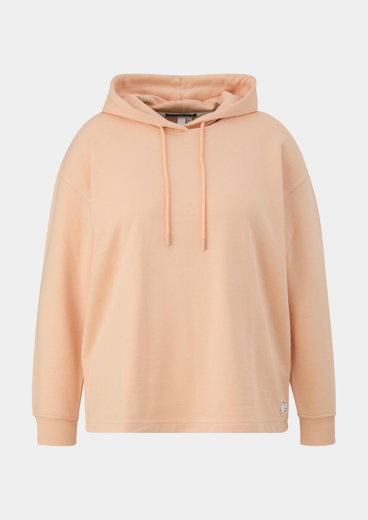 s.Oliver Hooded sweatshirt with dropped shoulders