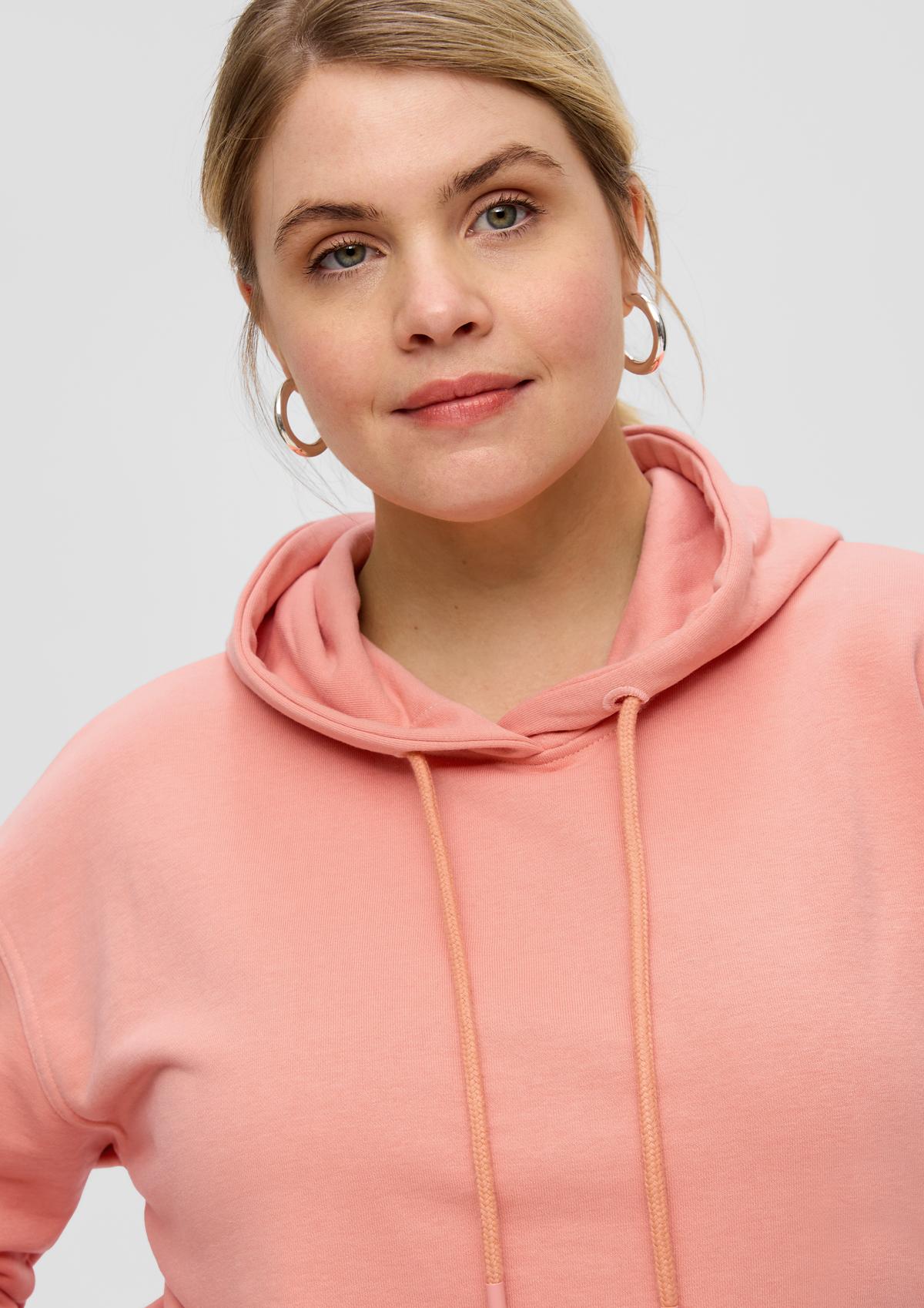 s.Oliver Hooded sweatshirt with dropped shoulders