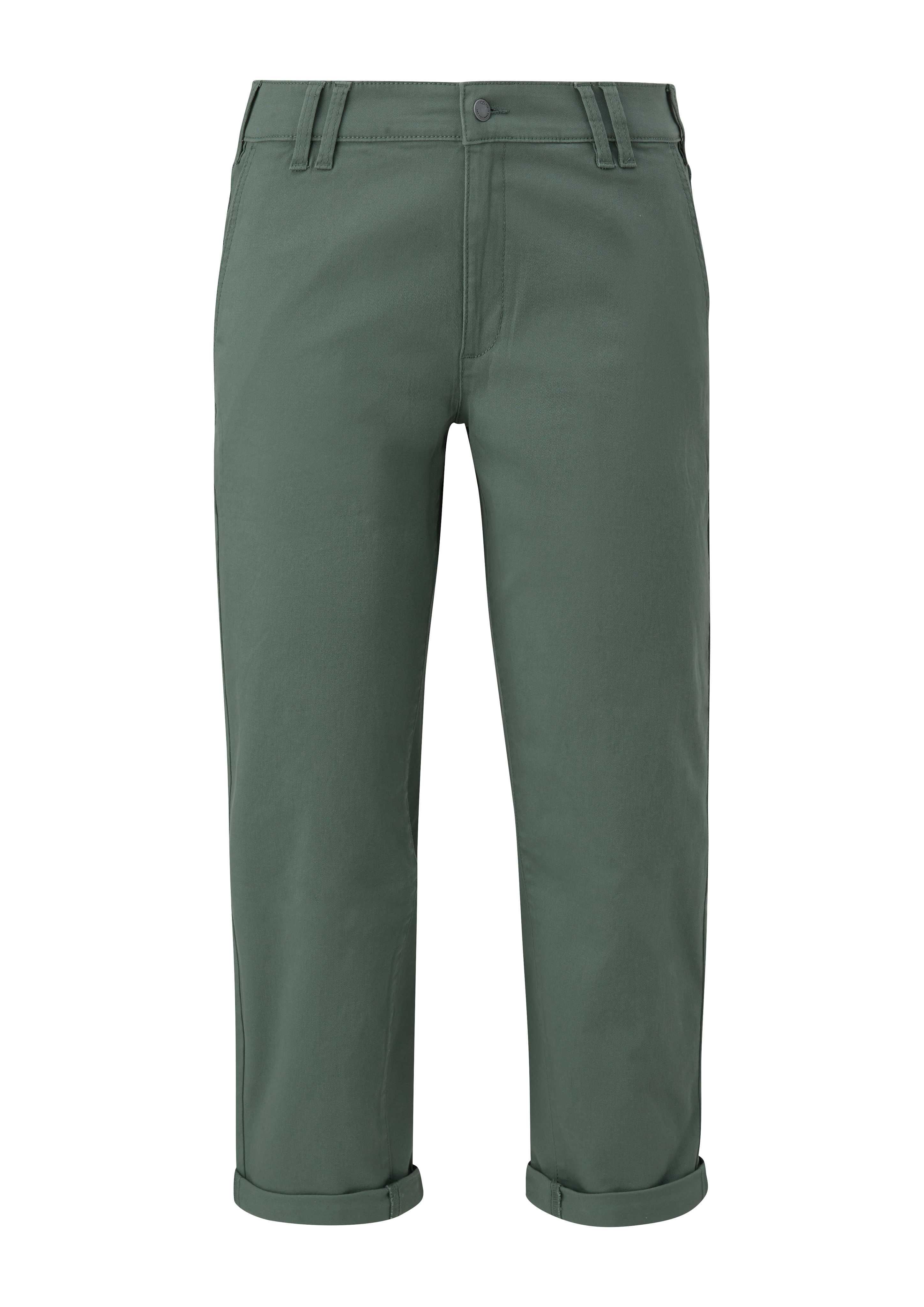 QS - Chino-Hose aus Twill, Damen, grün