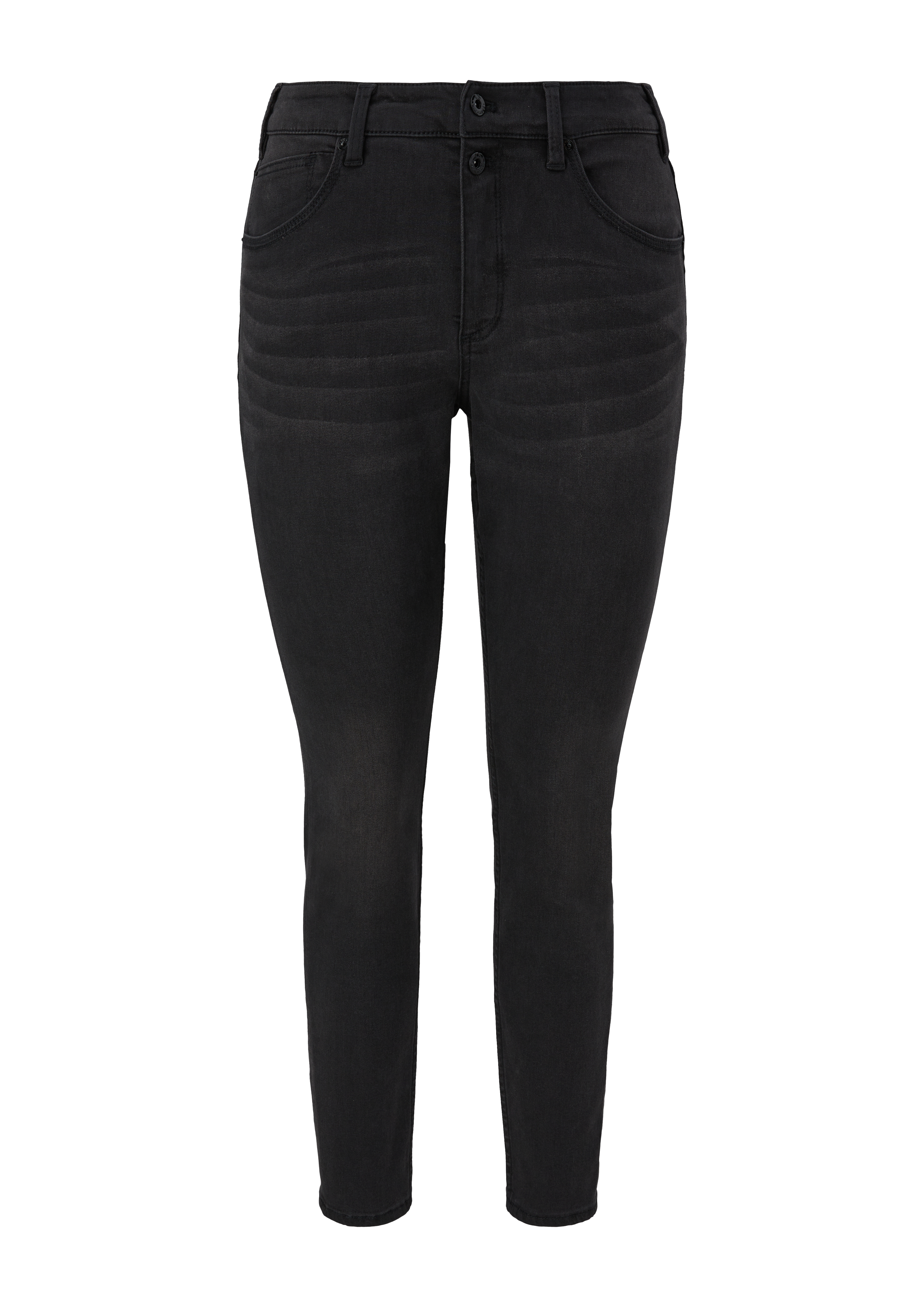 QS - Jeans / Skinny Fit / Mid Rise / Skinny Leg, Damen, grau