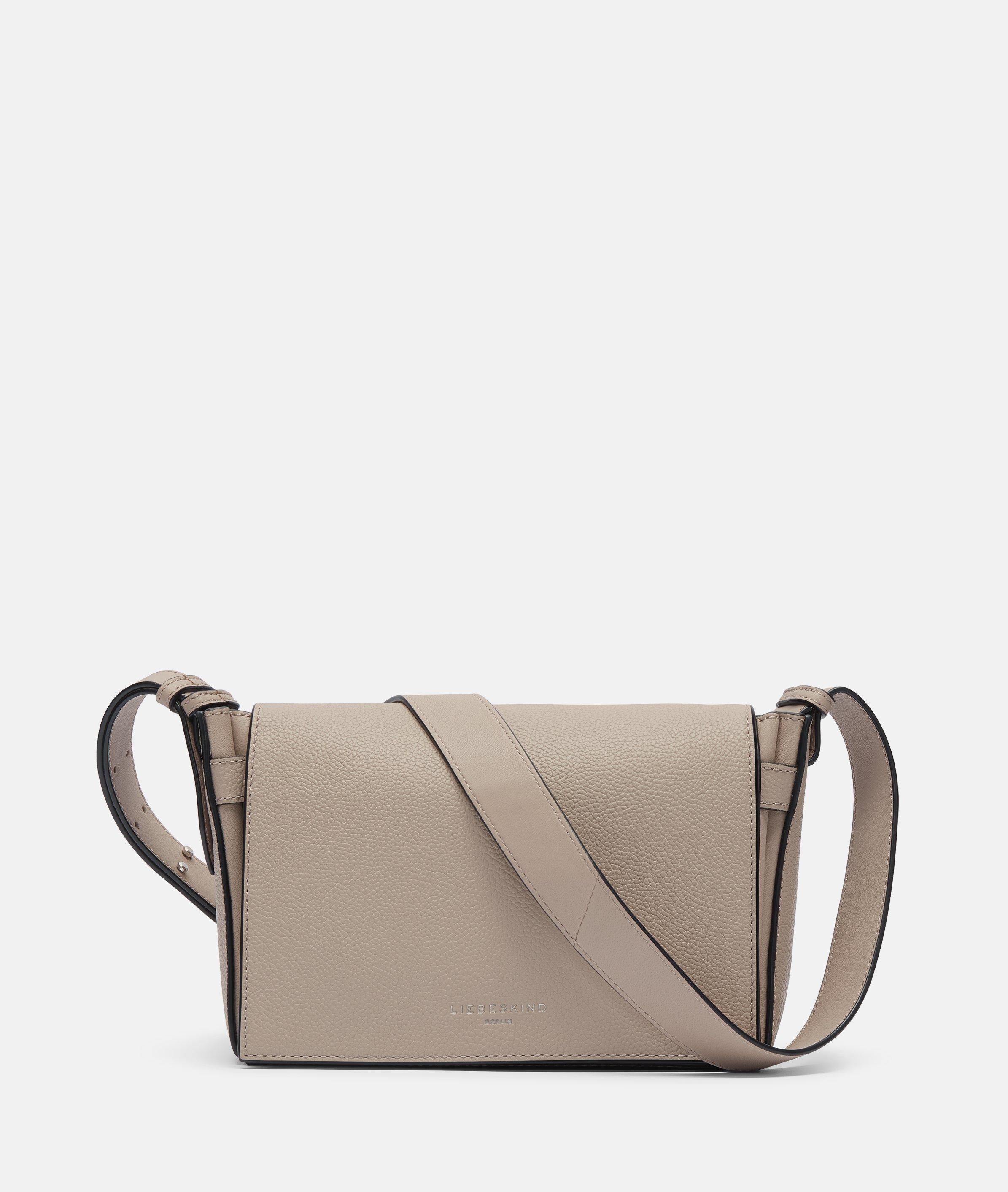 Liebeskind Berlin - Kompakte Crossbody-Bag aus festem Rindsleder -  Beige