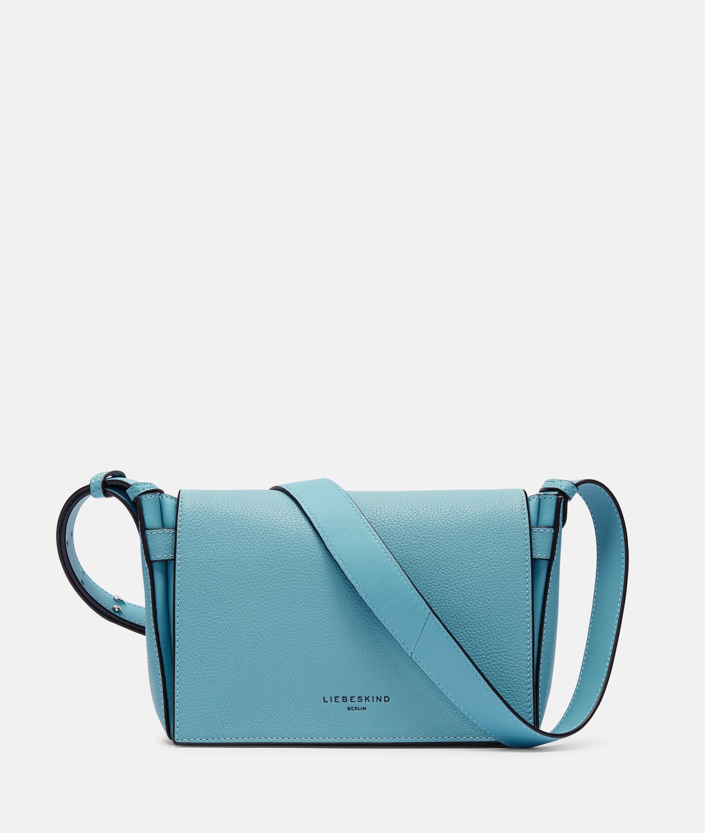 Liebeskind Berlin - Kompakte Crossbody-Bag aus festem Rindsleder -  blau