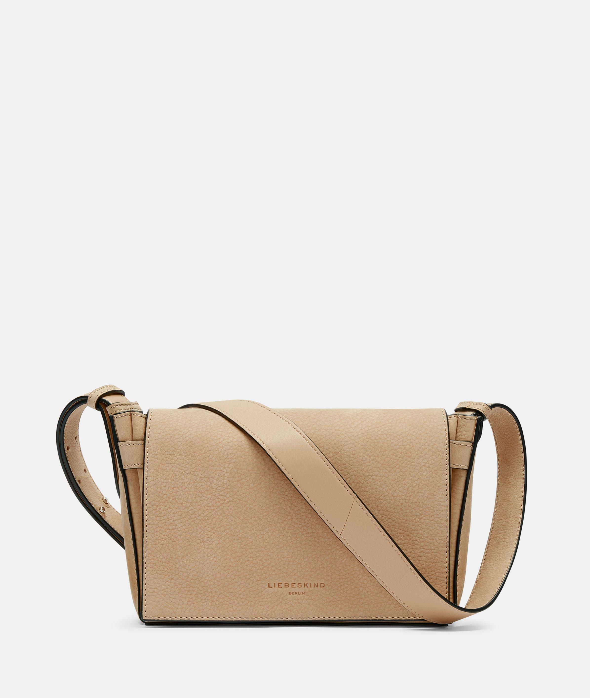 Liebeskind Berlin - Kompakte Crossbody-Bag aus weichem Rindsleder -  Beige