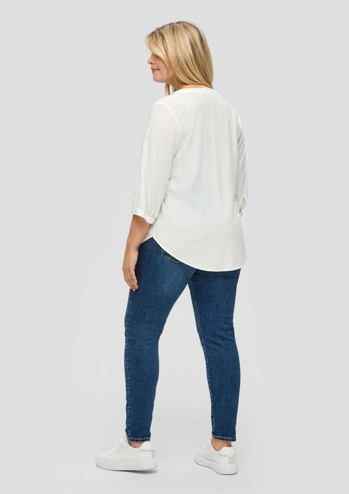 s.Oliver Viscose blouse with 3/4-length sleeves