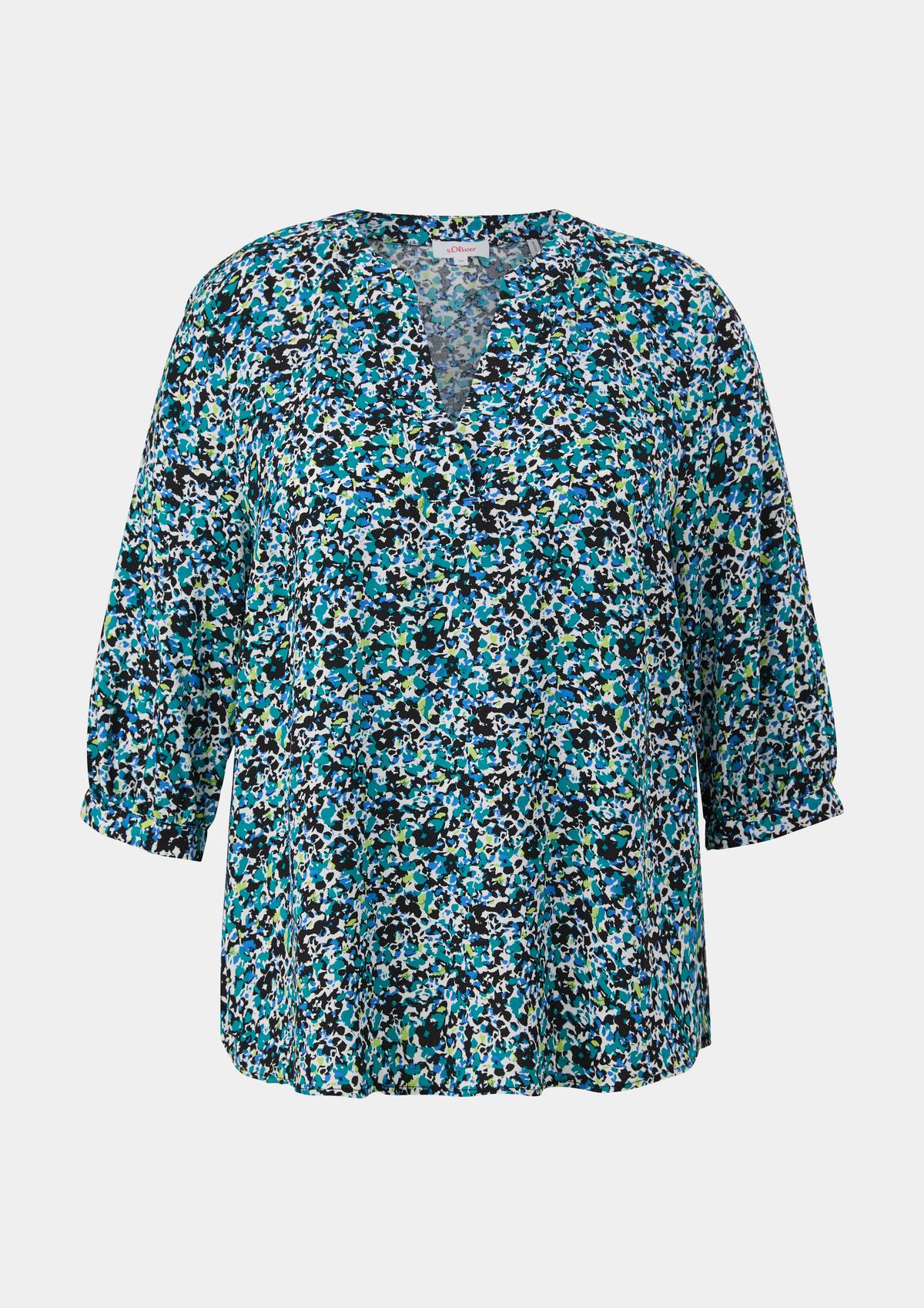 s.Oliver Viscose blouse with 3/4-length sleeves