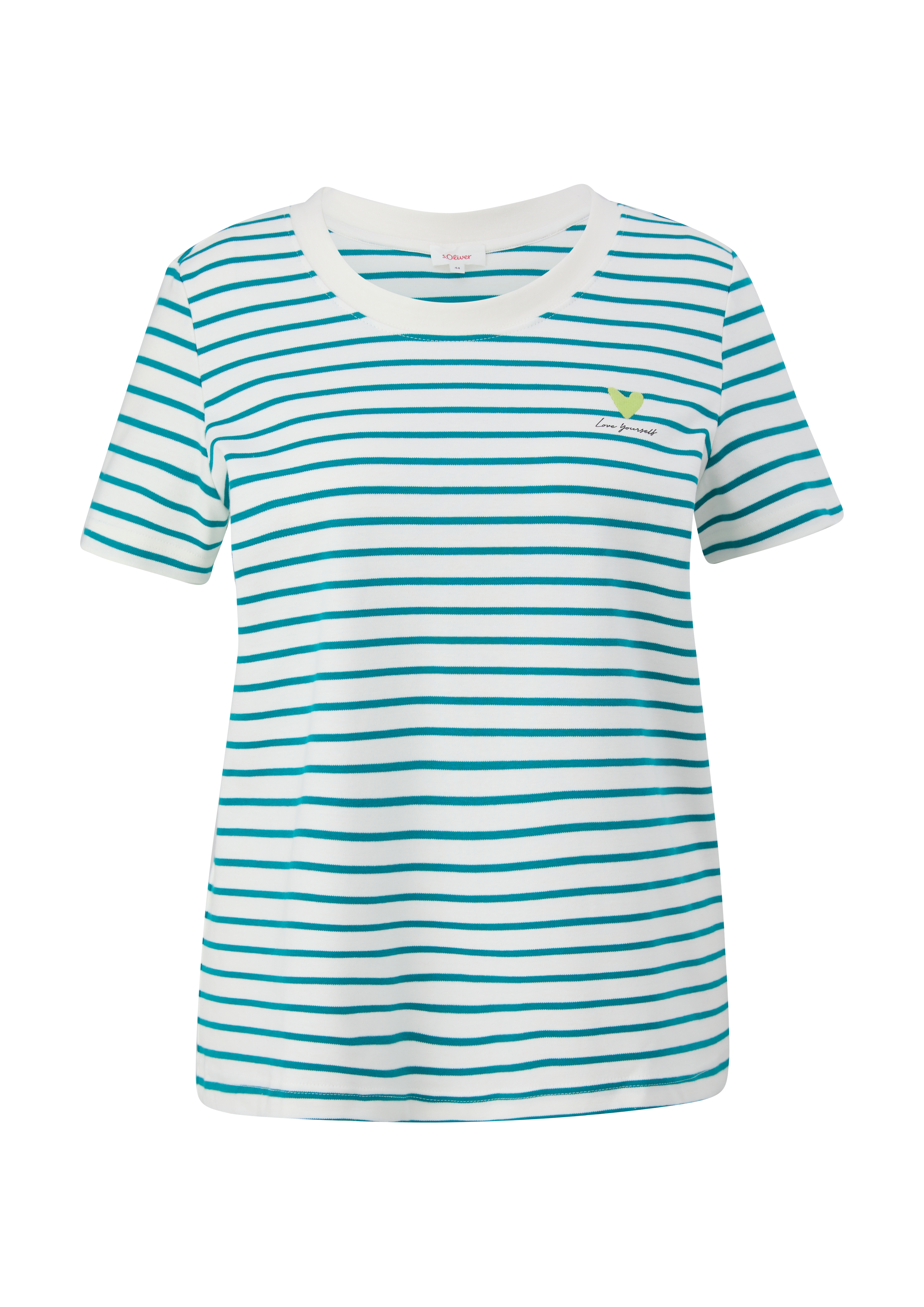 s.Oliver Gestreiftes Interlockjersey T-Shirt