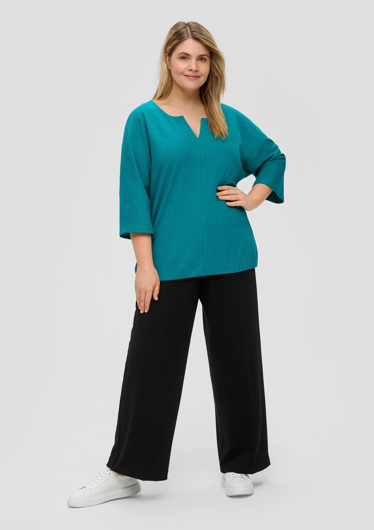s.Oliver O-shaped blouse with an elasticated waistband