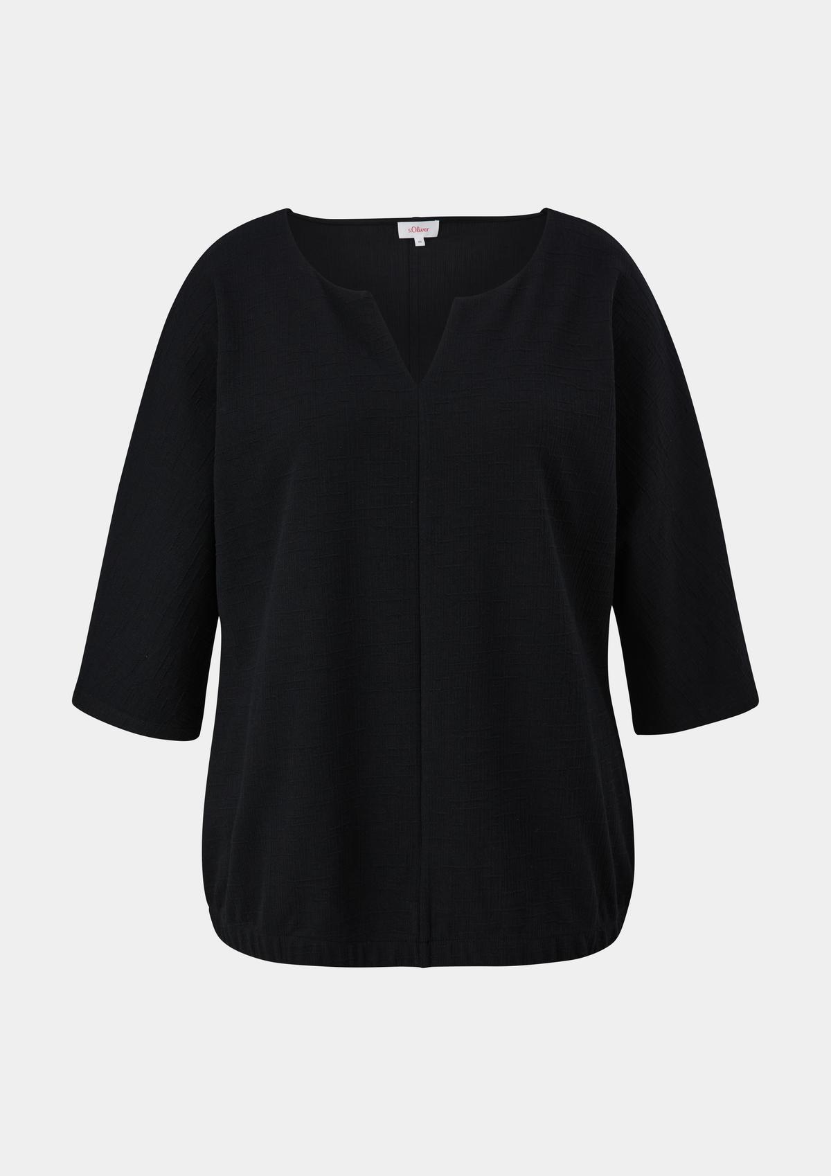 s.Oliver O-shaped blouse with an elasticated waistband