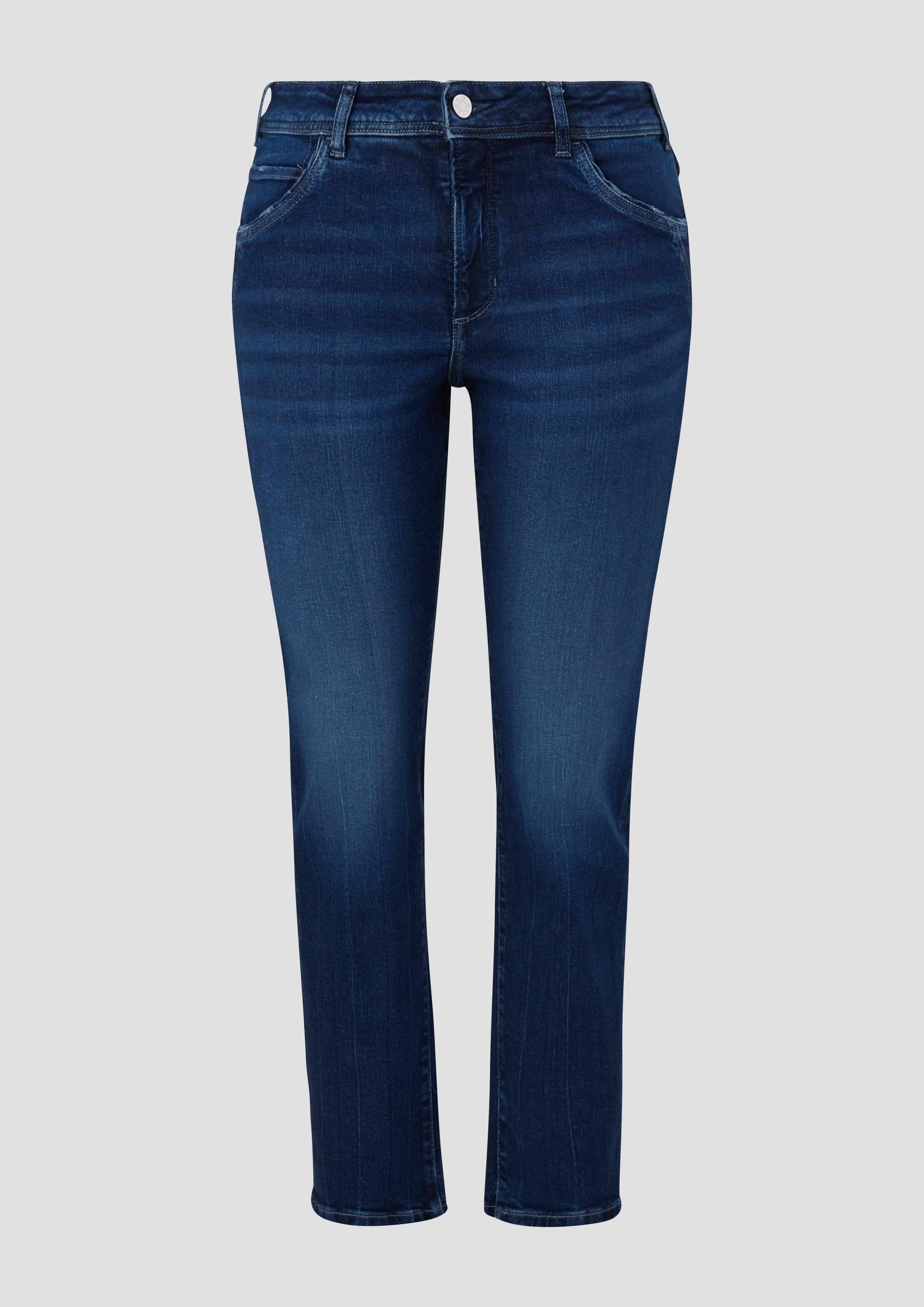 s.Oliver - Jeans / Slim Fit / Mid Rise / Slim Leg, Damen, blau