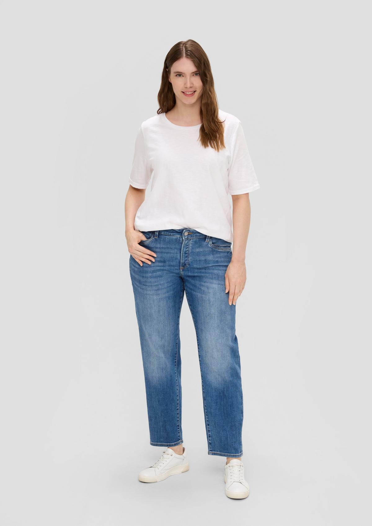 Jeans hlače/kroj Curvy Fit/Mid Rise/Semi široke hlačnice