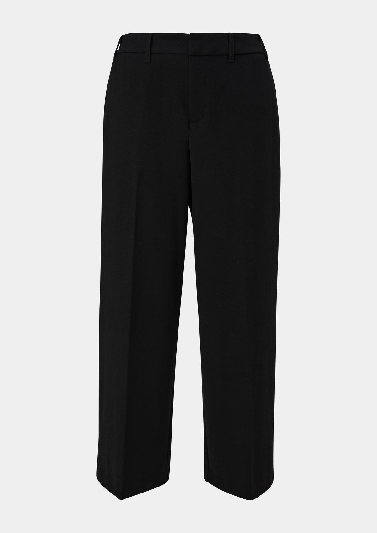 s.Oliver Interlock jersey trousers with a wide leg