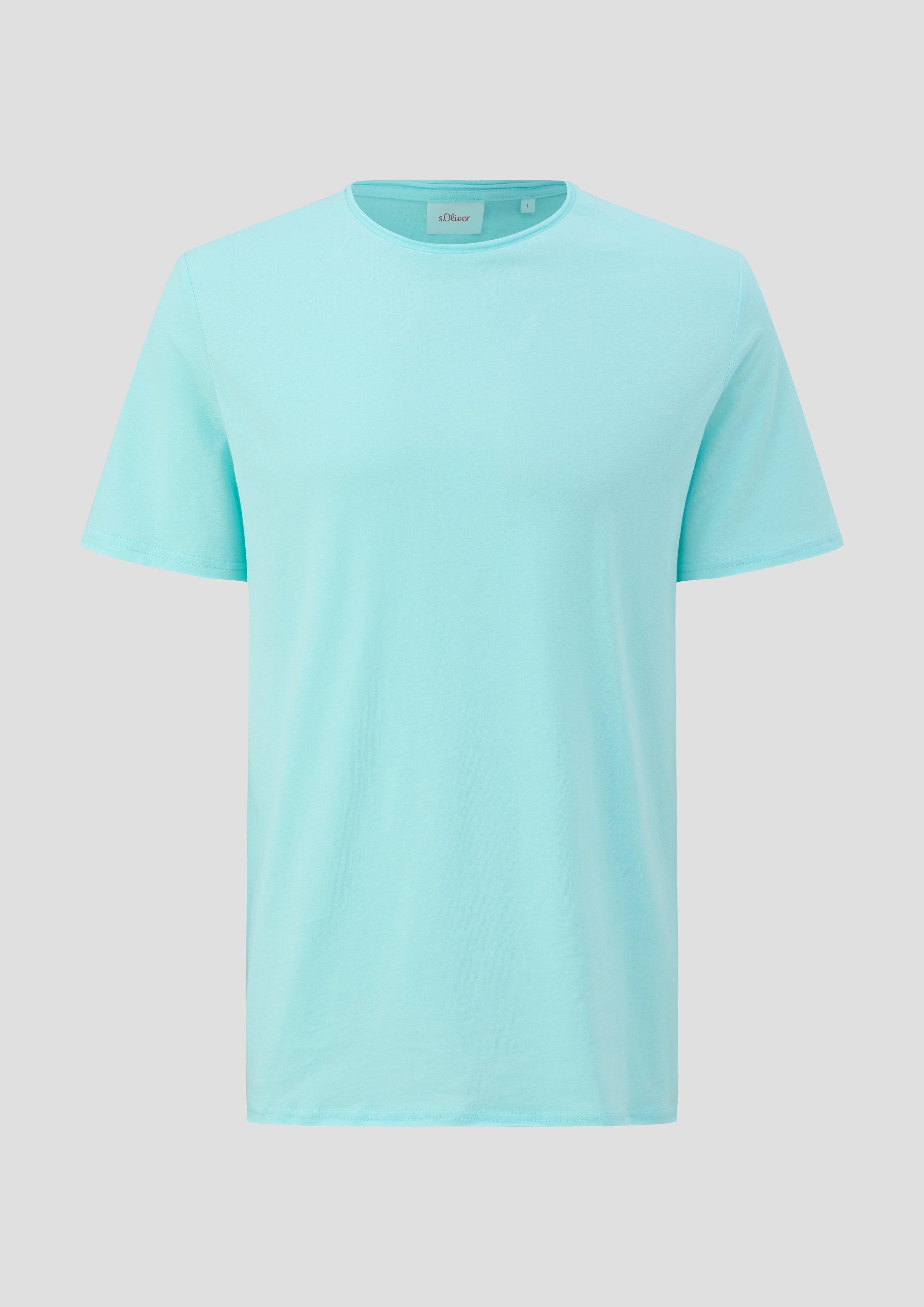 s.Oliver - T-Shirt aus Baumwolle, Herren, türkis