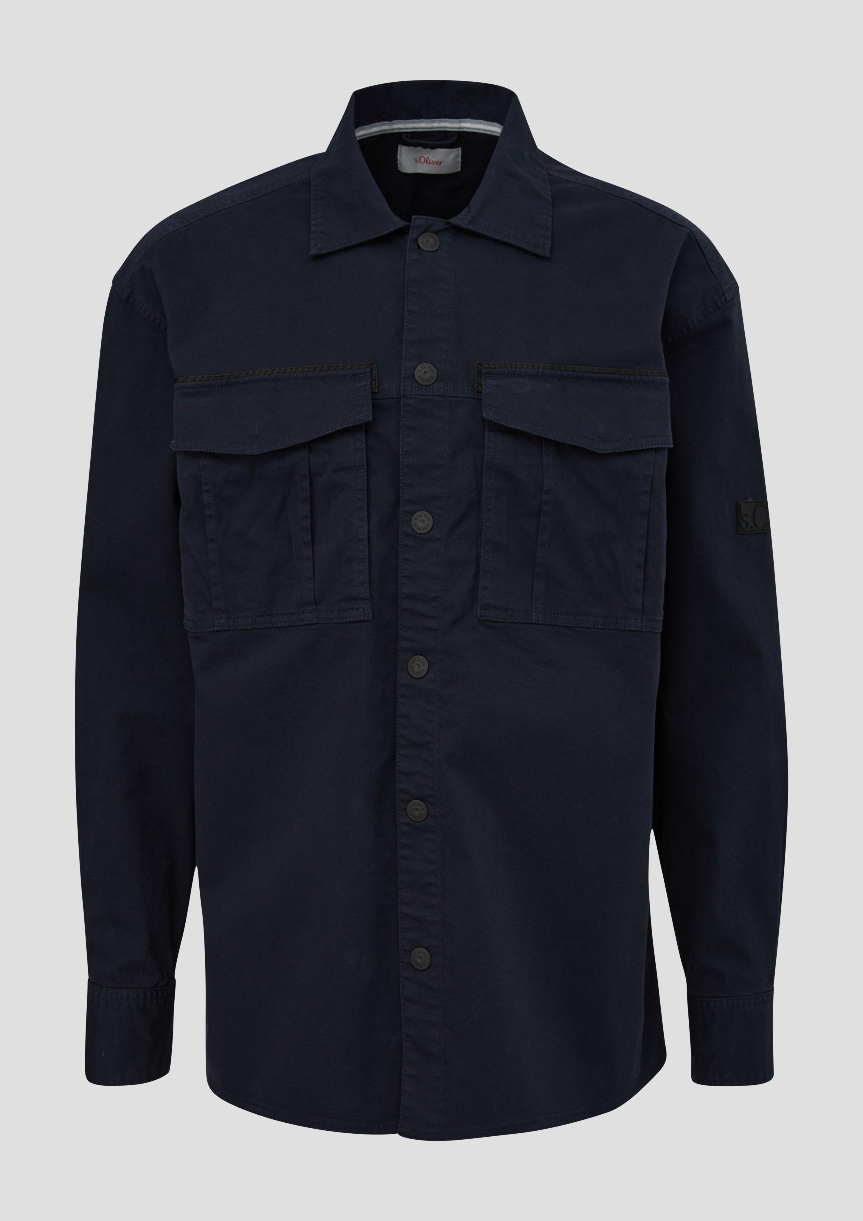 s.Oliver - Overshirt aus Twill, Herren, blau