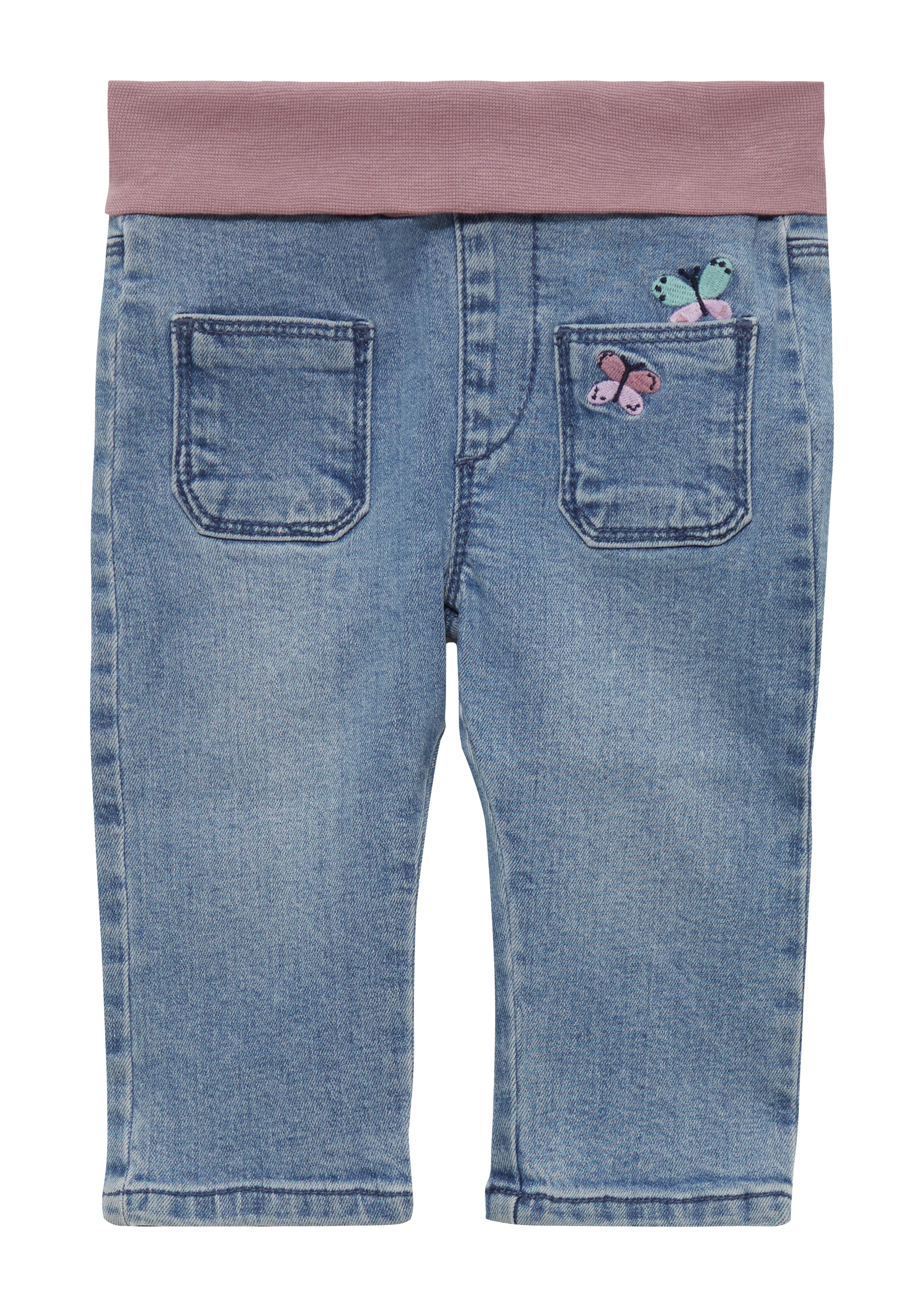 s.Oliver - Jeans mit weichem Rippbund, Babys, blau