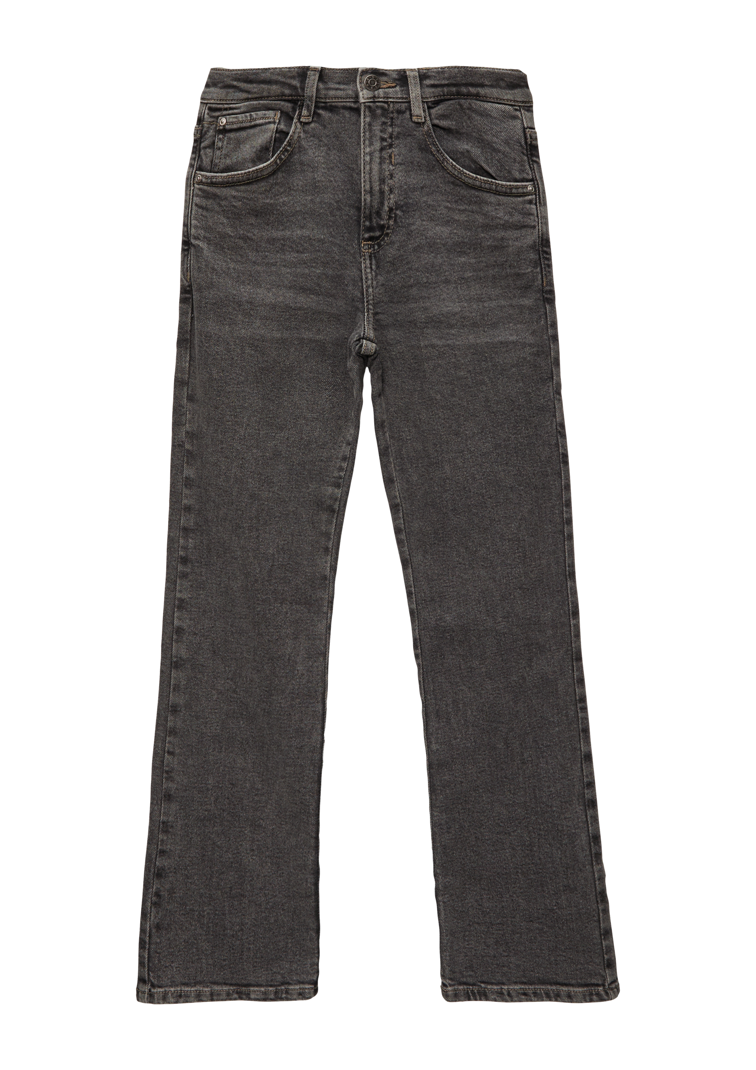 s.Oliver - Jeans Beverly / Regular Fit / High Rise / Flared Leg, Mädchen, grau