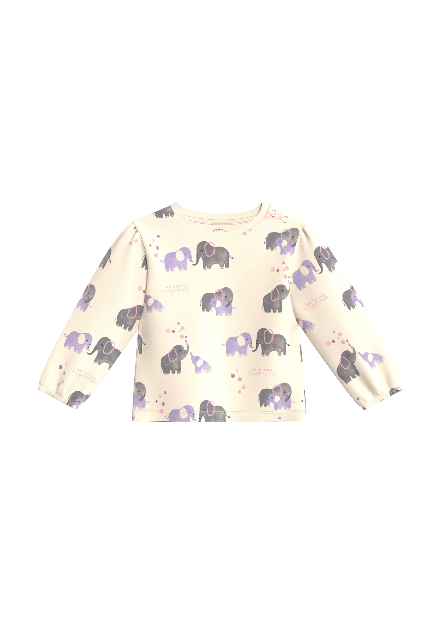 s.Oliver - Longsleeve mit All-over-Print, Babys, Beige