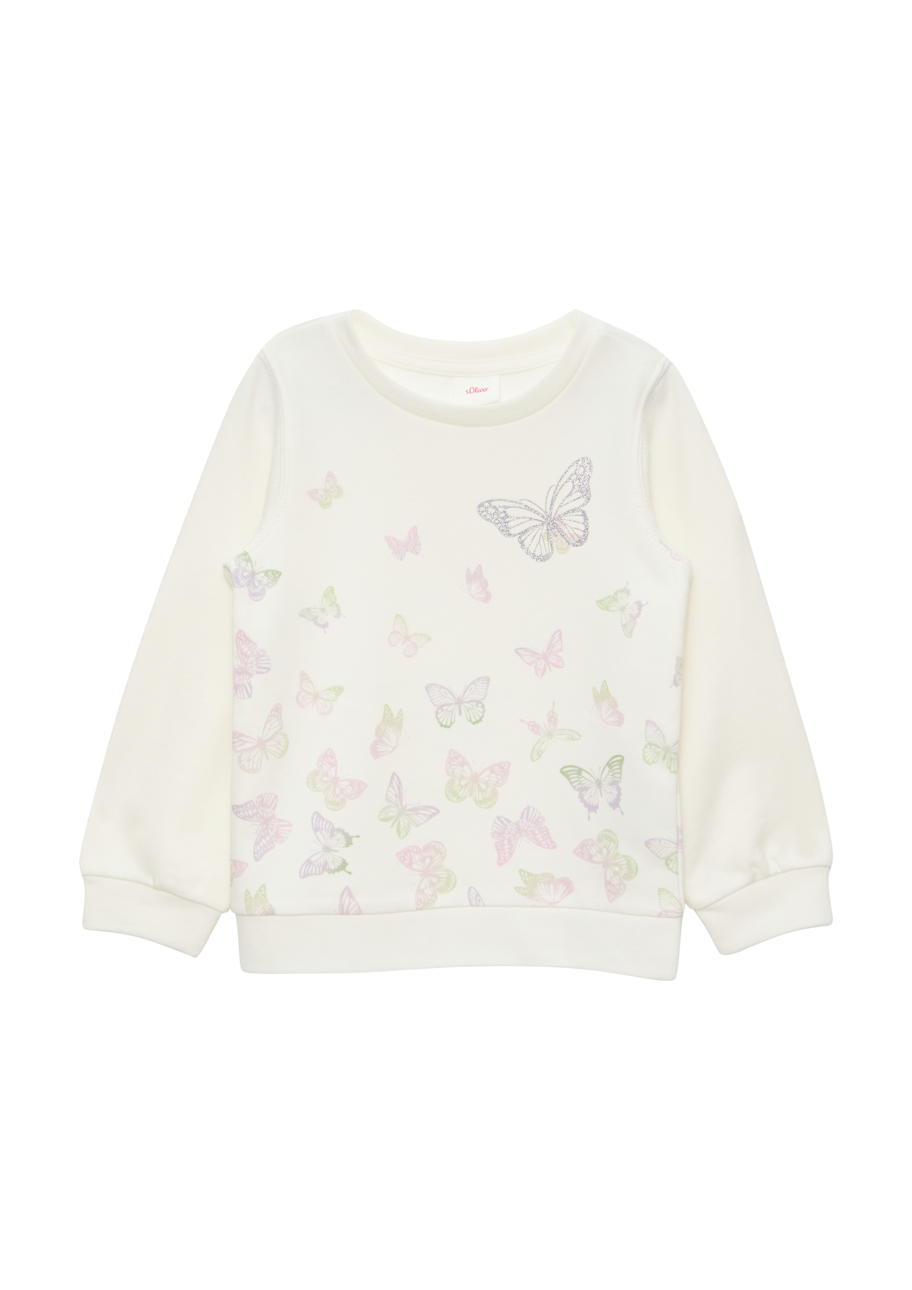 s.Oliver - Sweatshirt mit Sublimation-Print, Kinder, creme