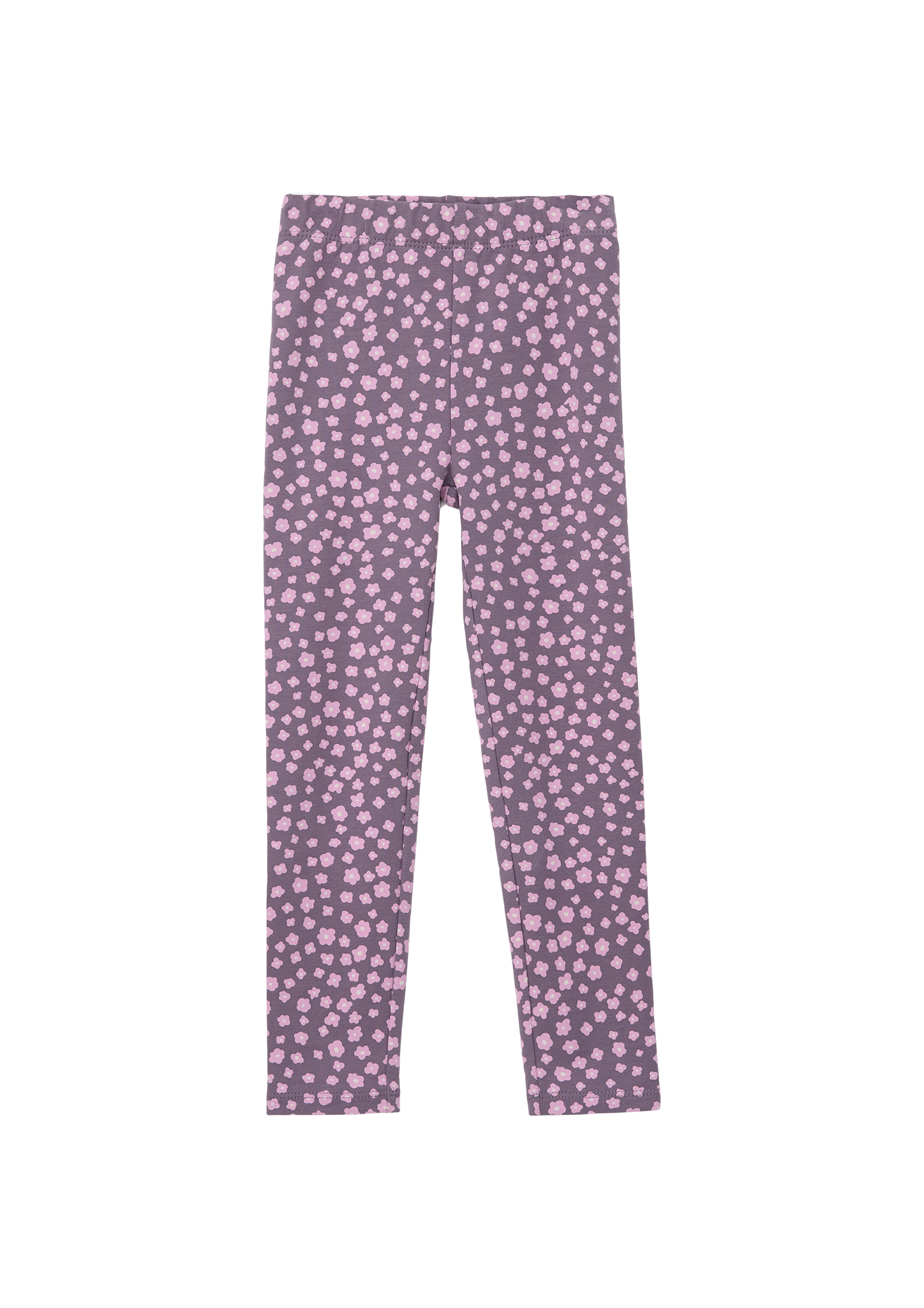 s.Oliver - Sweat-Leggings mit All-over-Print, Kinder, lila