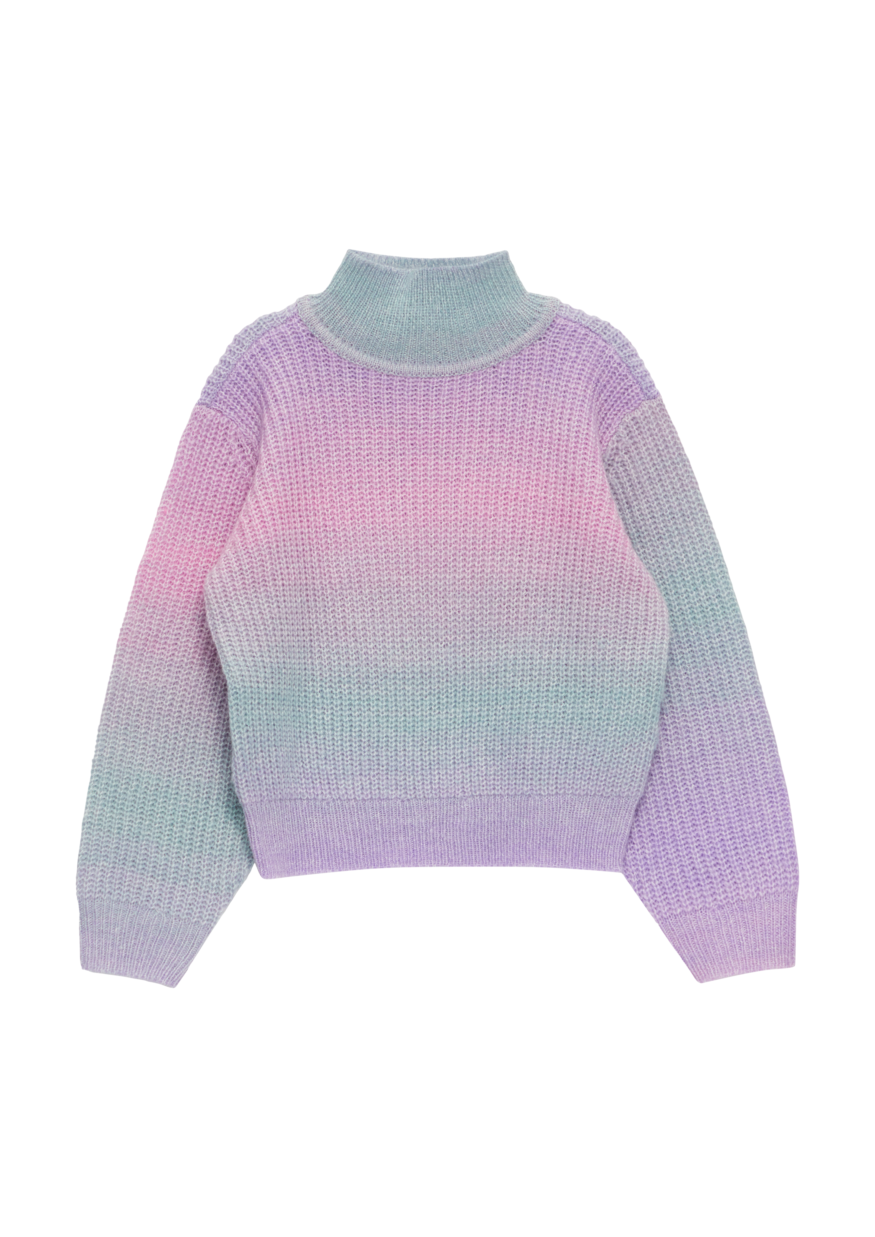 s.Oliver - Strickpullover mit Farbverlauf, Kinder, lila|mehrfarbig