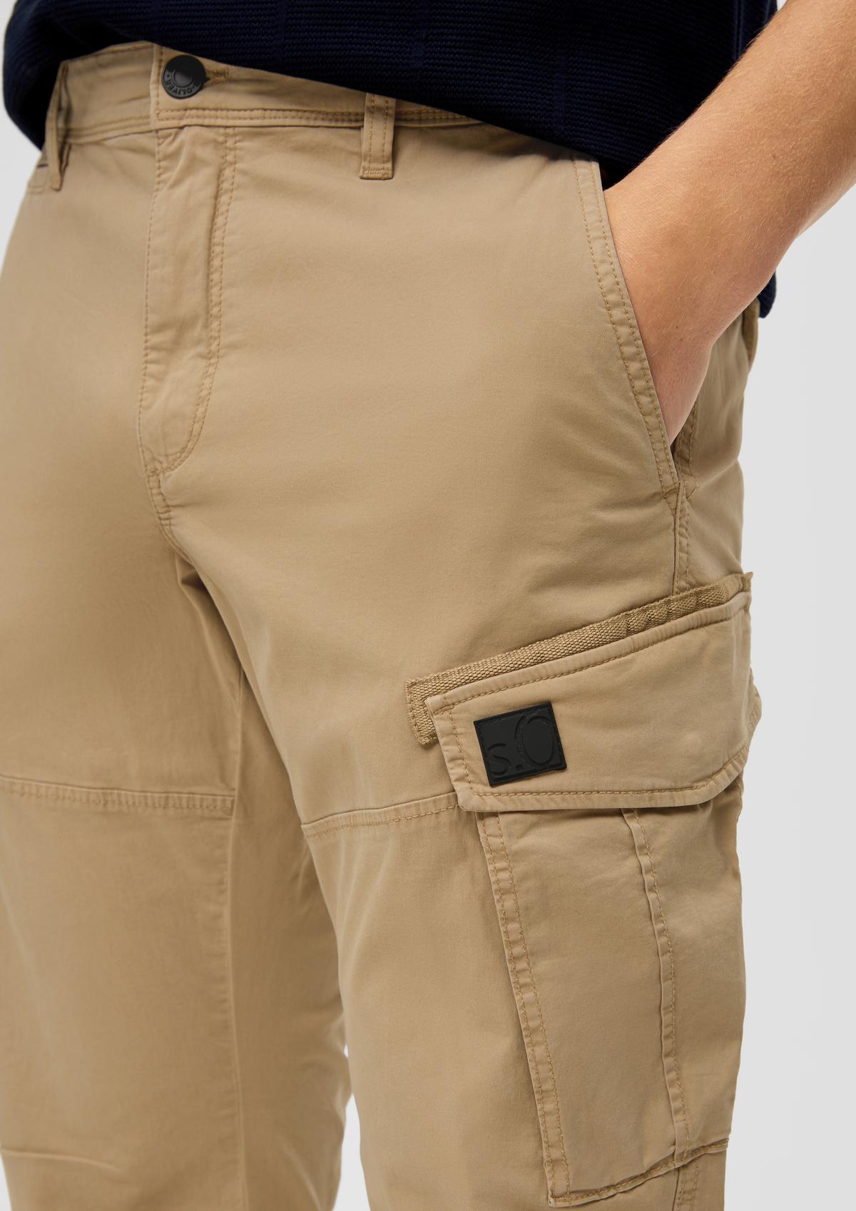 s.Oliver Regular fit: stretch cotton cargo trousers