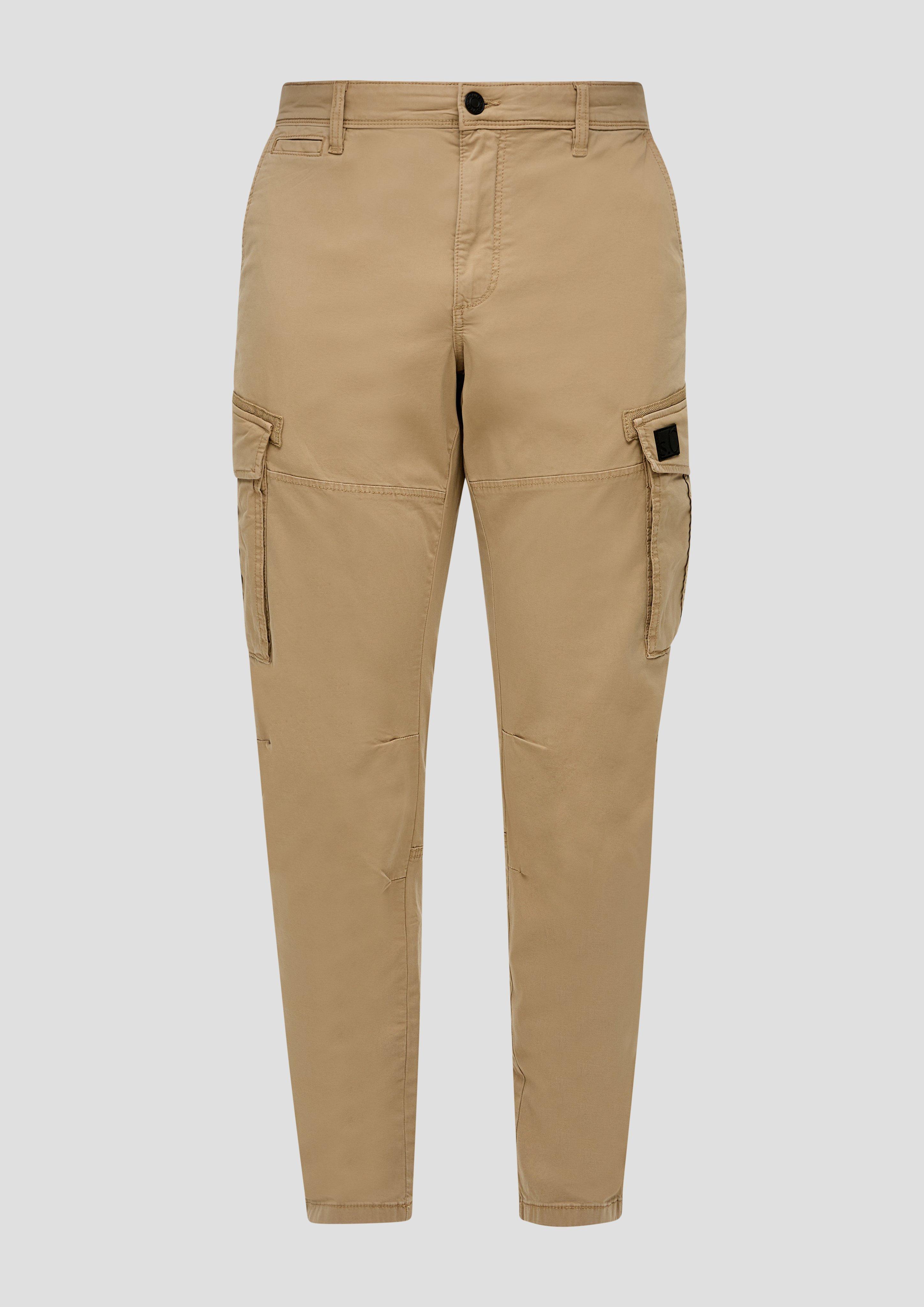 s.Oliver - Regular: Cargohose aus Baumwollstretch, Herren, braun