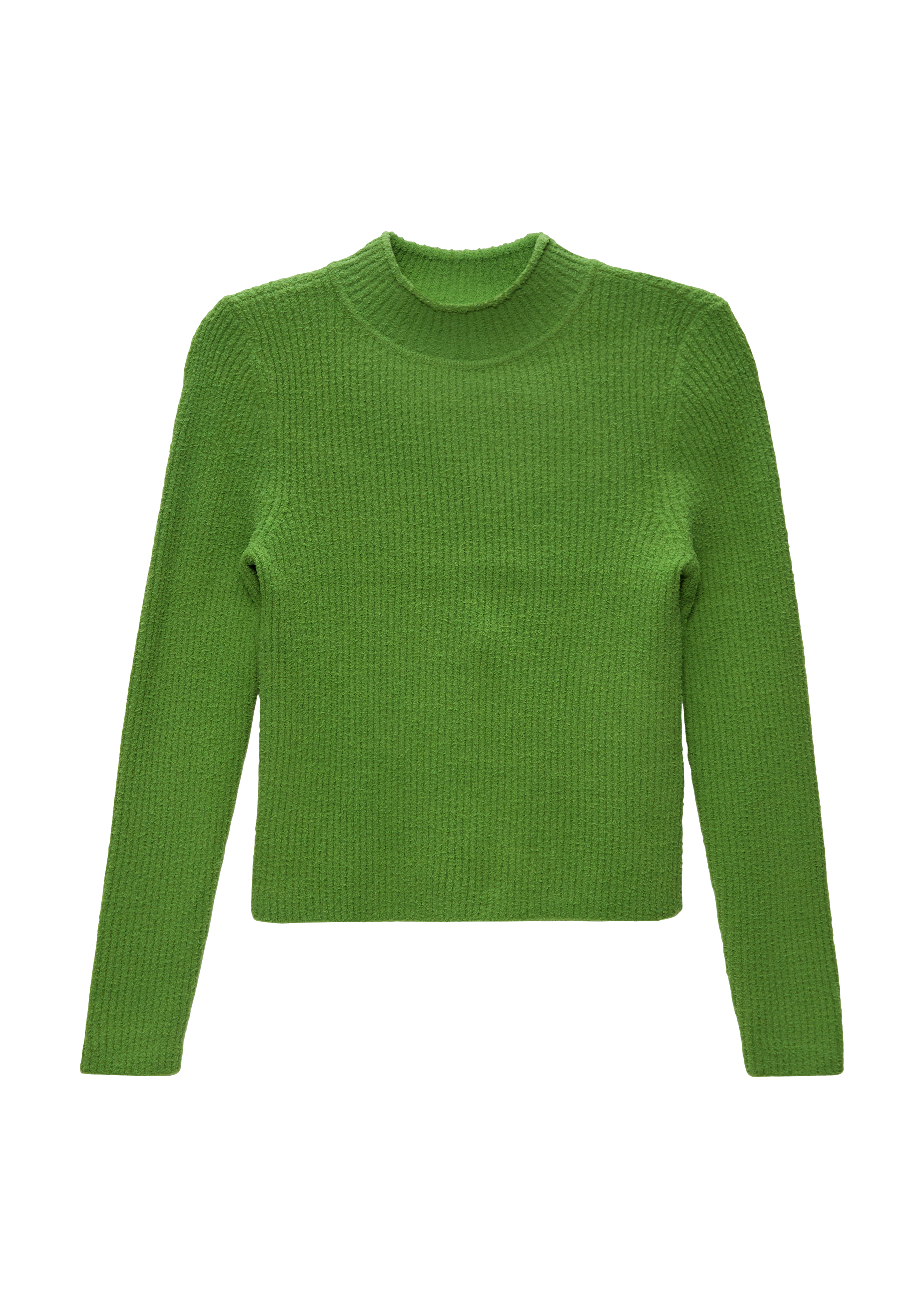 Thumbnail - s.Oliver - Gerippter Strickpullover im Slim Fit, Mädchen, grün