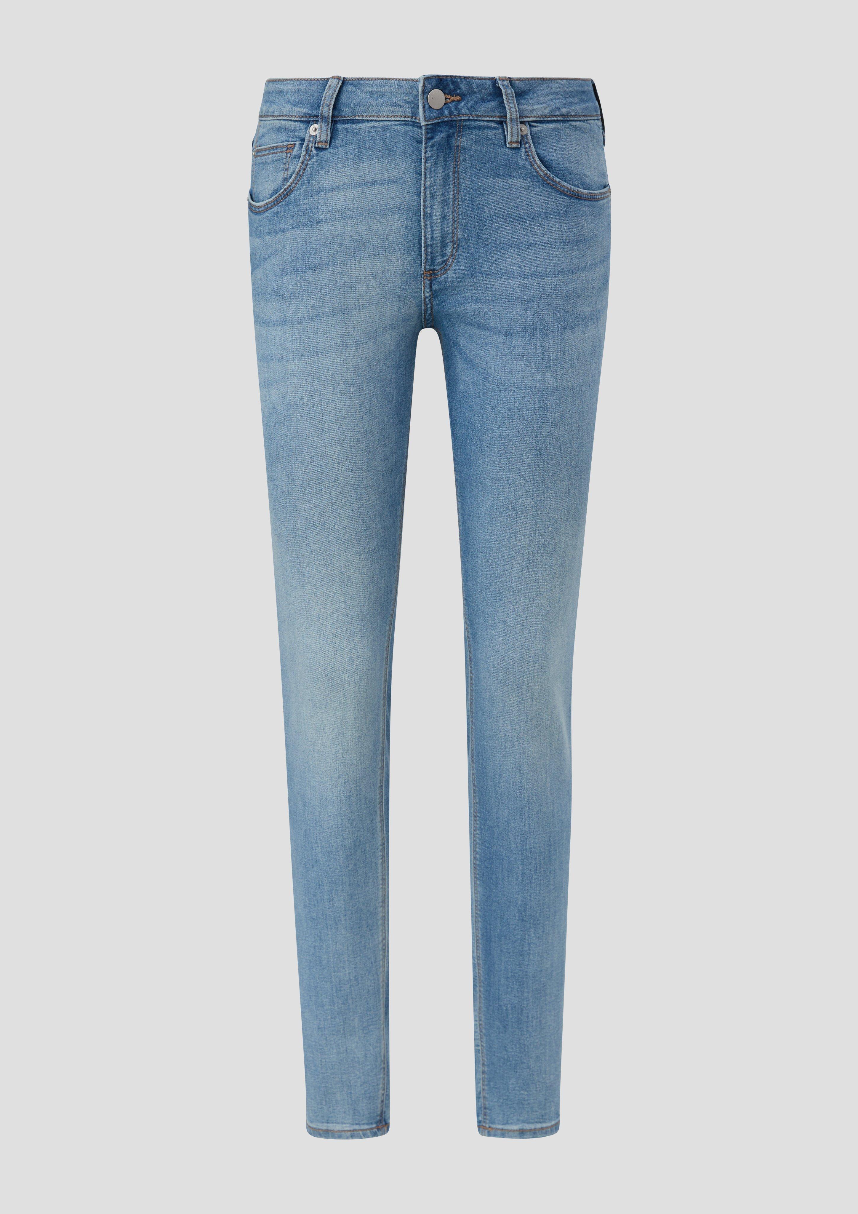 QS - Jeans Sadie / Skinny Fit / Mid Rise / Skinny Leg, Damen, blau