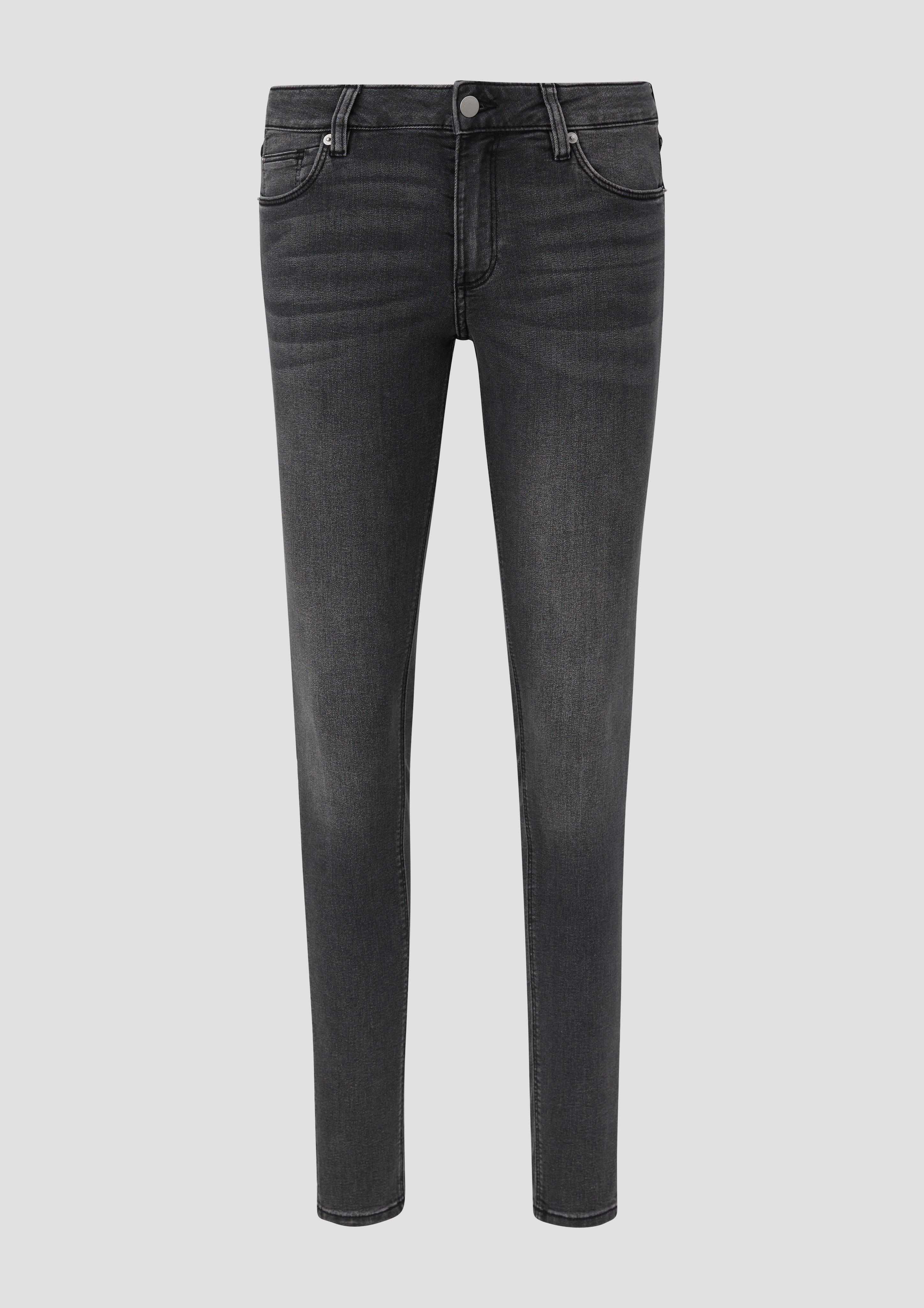 Thumbnail - QS - Jeans Sadie / Skinny Fit / Mid Rise / Skinny Leg, Damen, grau