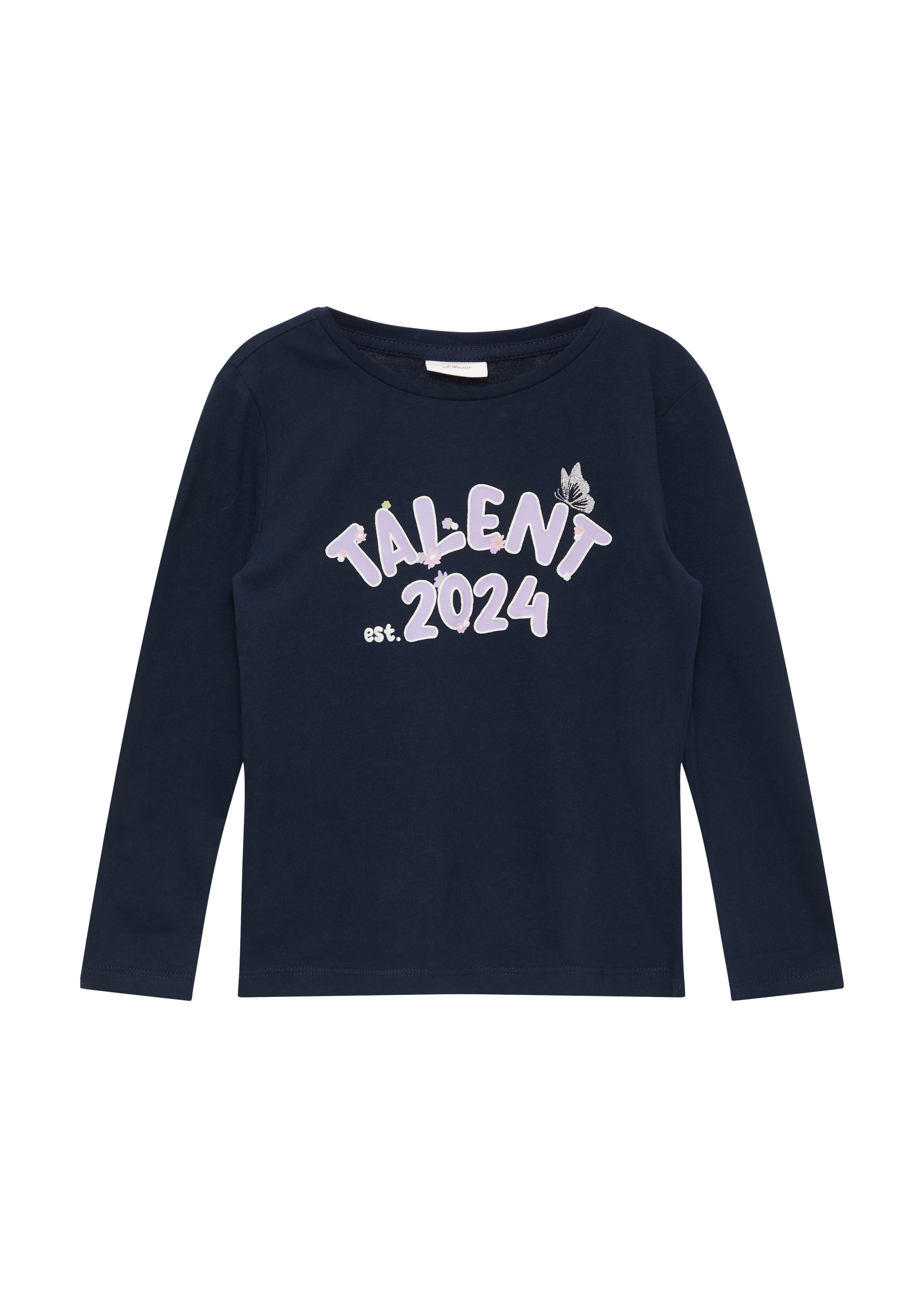 s.Oliver - Langarmshirt mit Frontprint, Kinder, blau