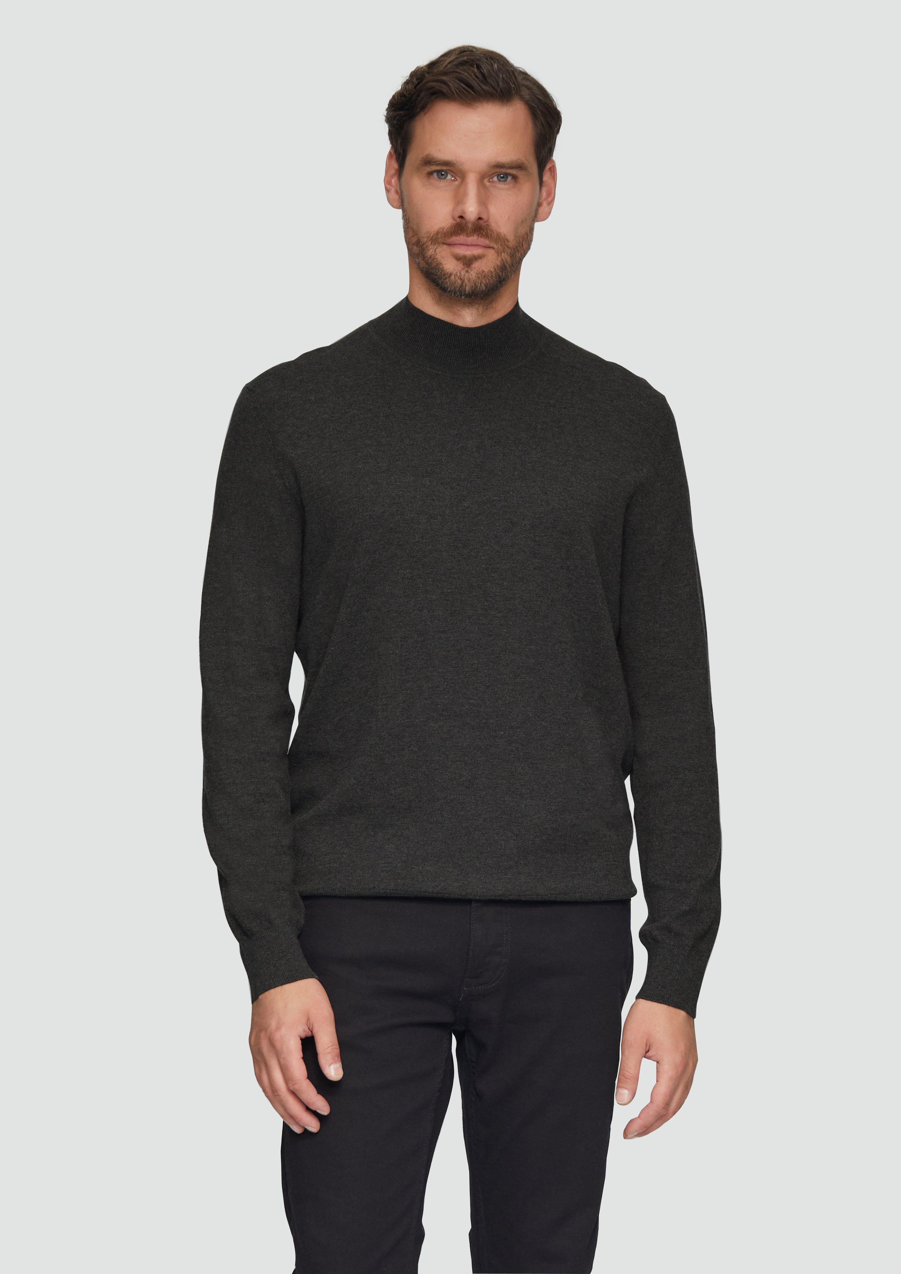 S.Oliver Softer Turtleneckpullover aus Baumwoll-Merino-Mix