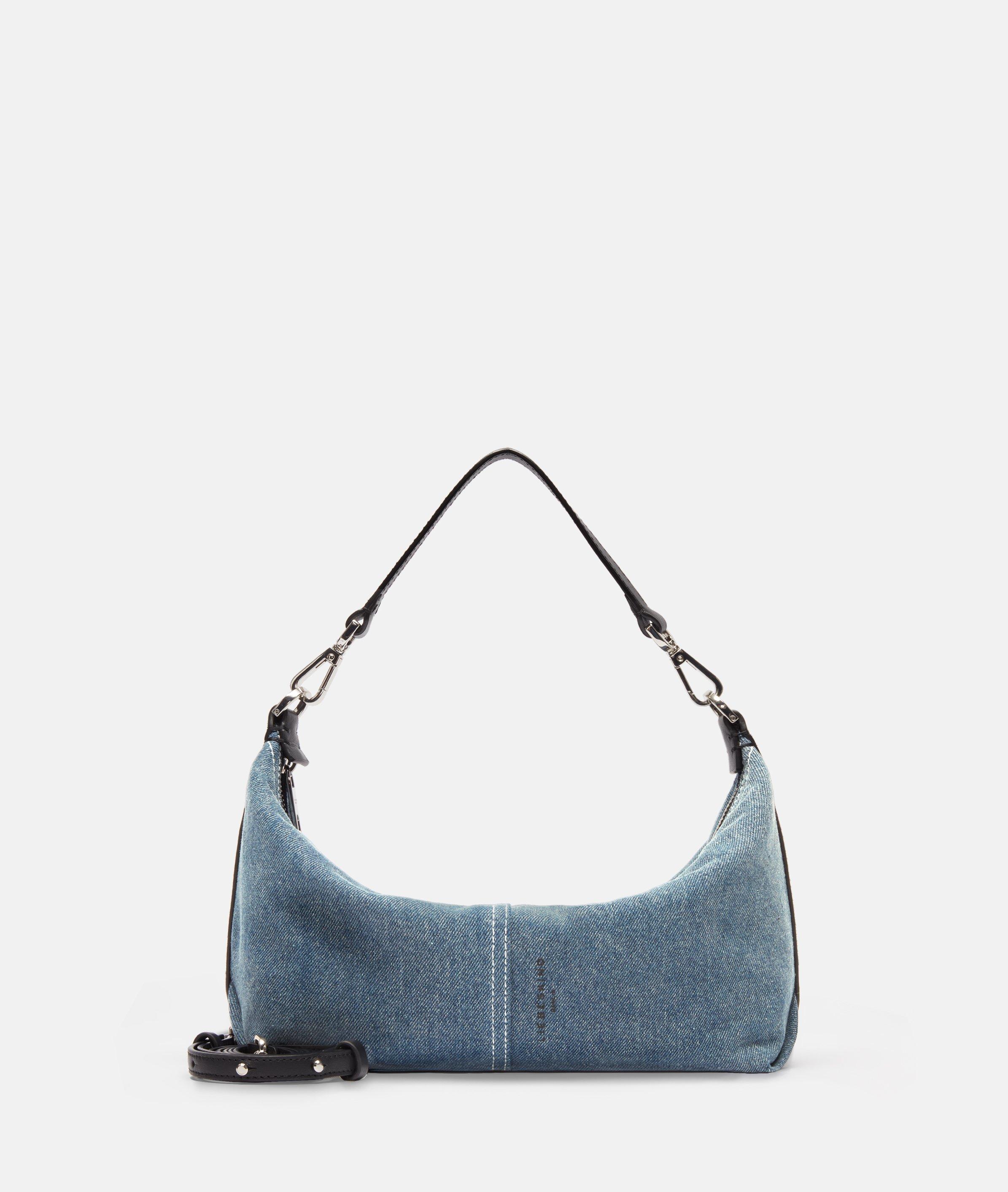 Liebeskind Berlin - Kleine Hobo-Bag aus Denim -  blau