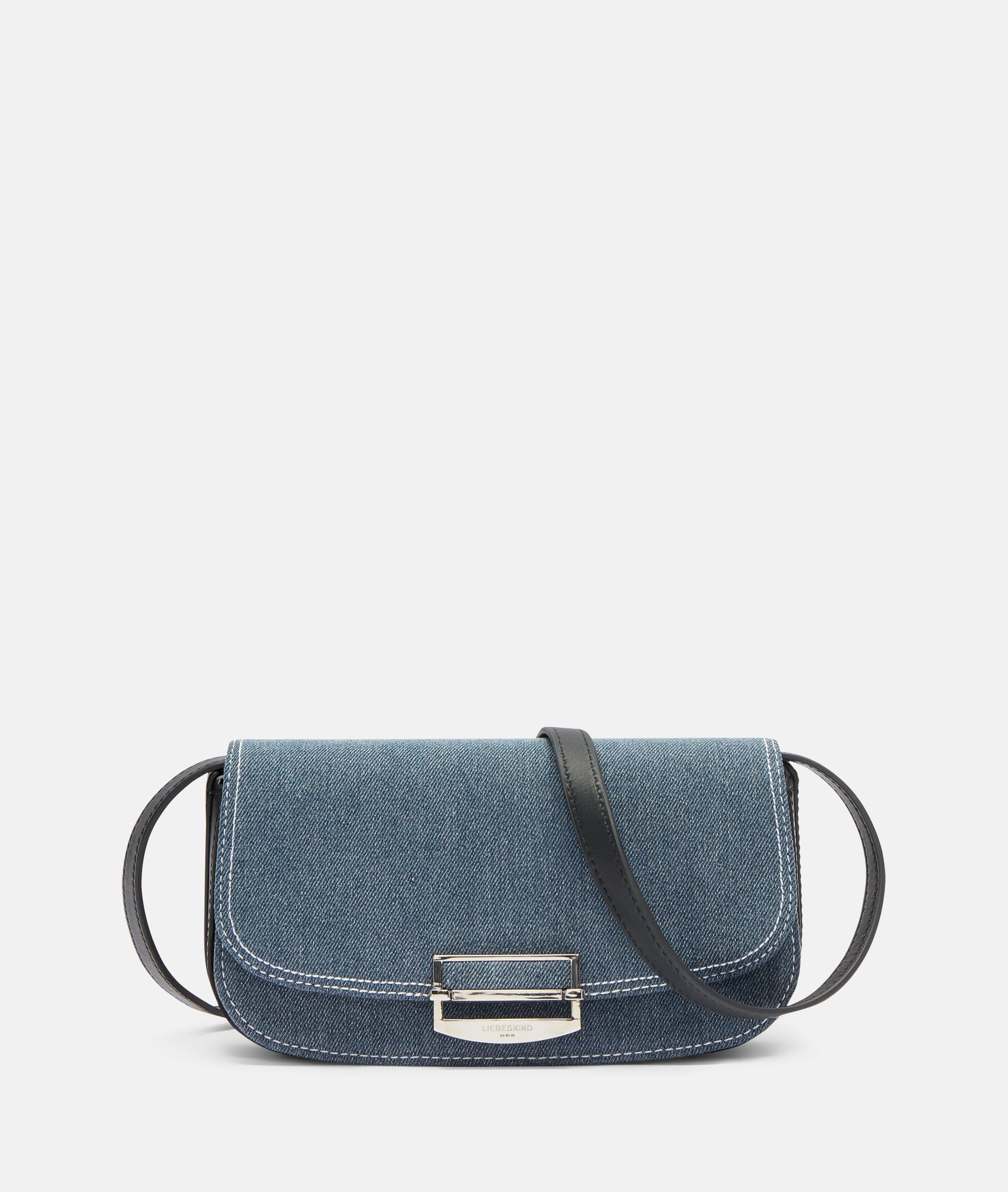 Liebeskind Berlin - Kompakte Crossbody-Bag aus Denim -  blau