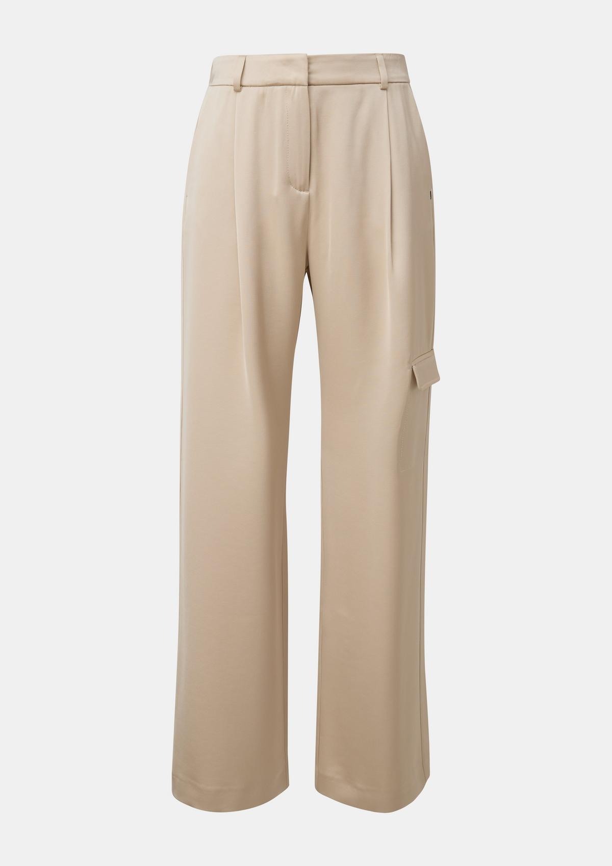 comma Regular fit: viscose blend trousers