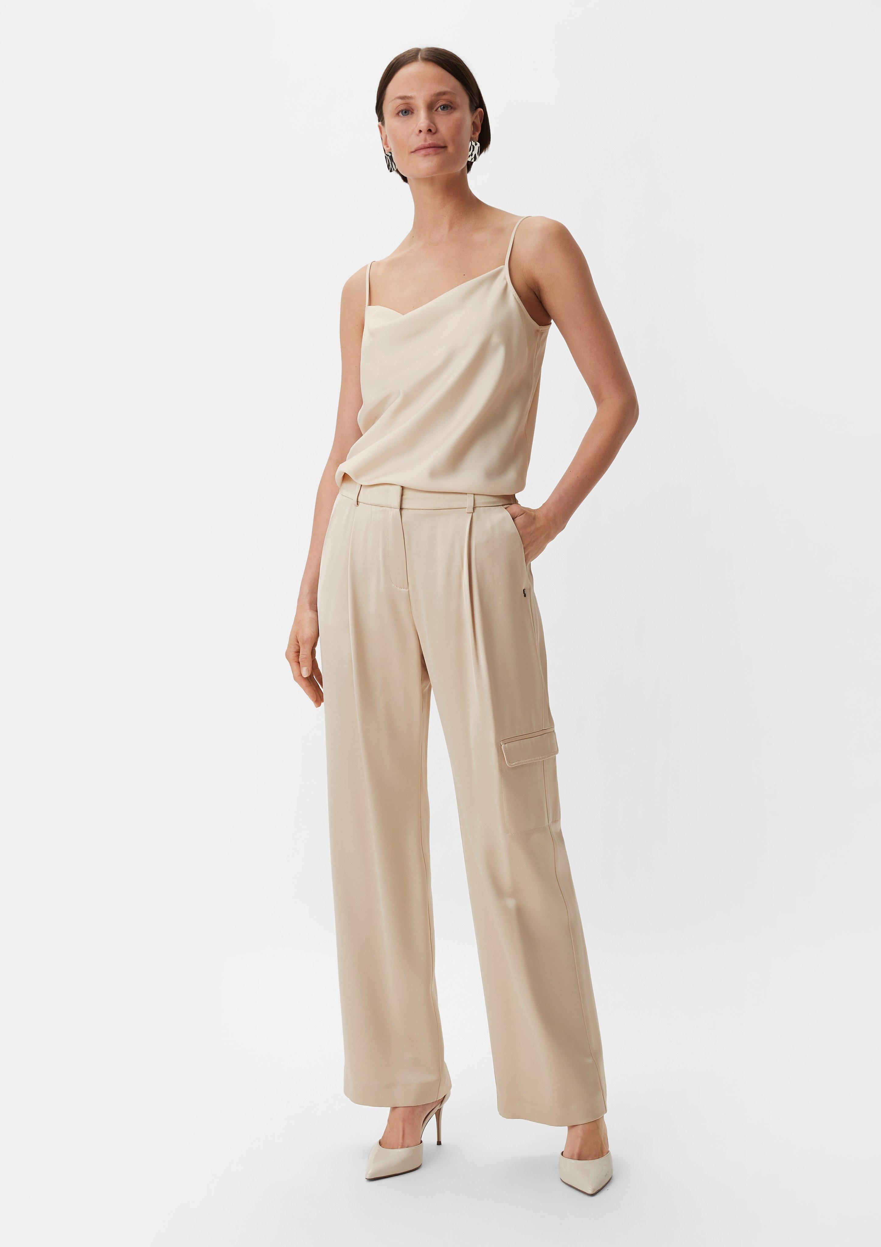 Regular: Hose aus Viskosemix - beige | Comma