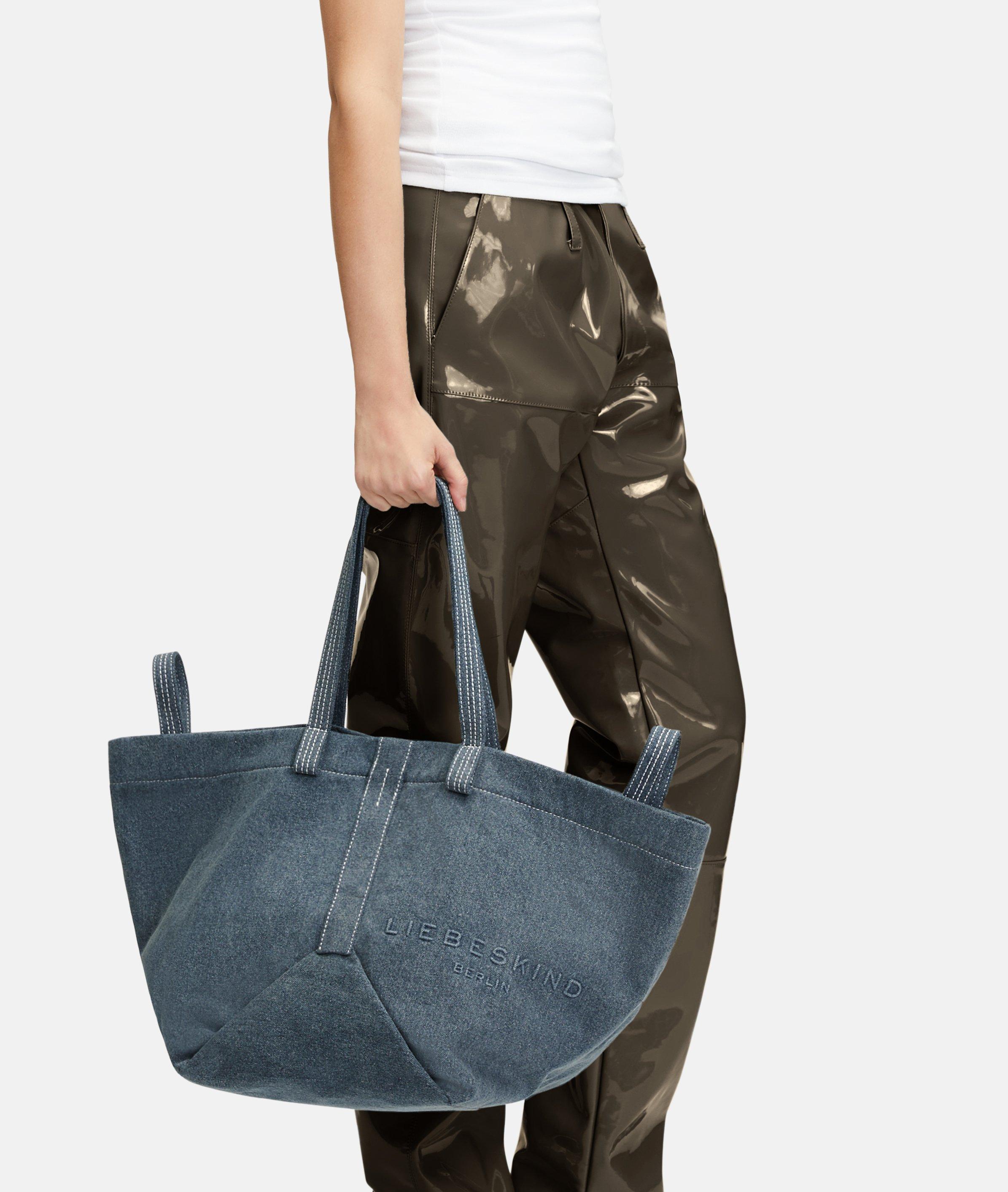 LIEBESKIND BERLIN sac à épaule bandoulière Elvira Shopper Silver Stone gris foncé
