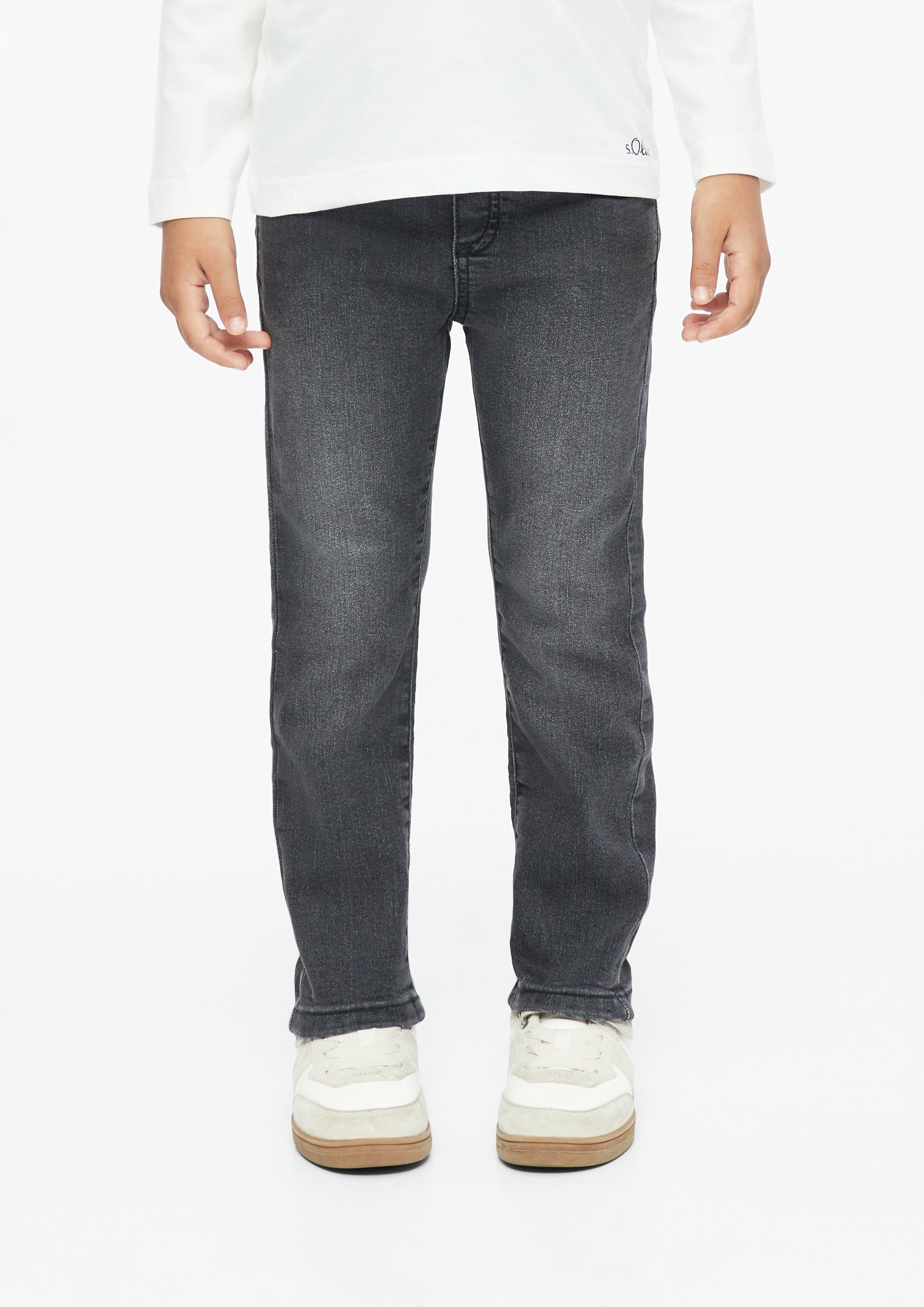 Kids Pelle Jogging Pants / Regular Fit / Mid Rise / Straight Leg in grey by s.Oliver
