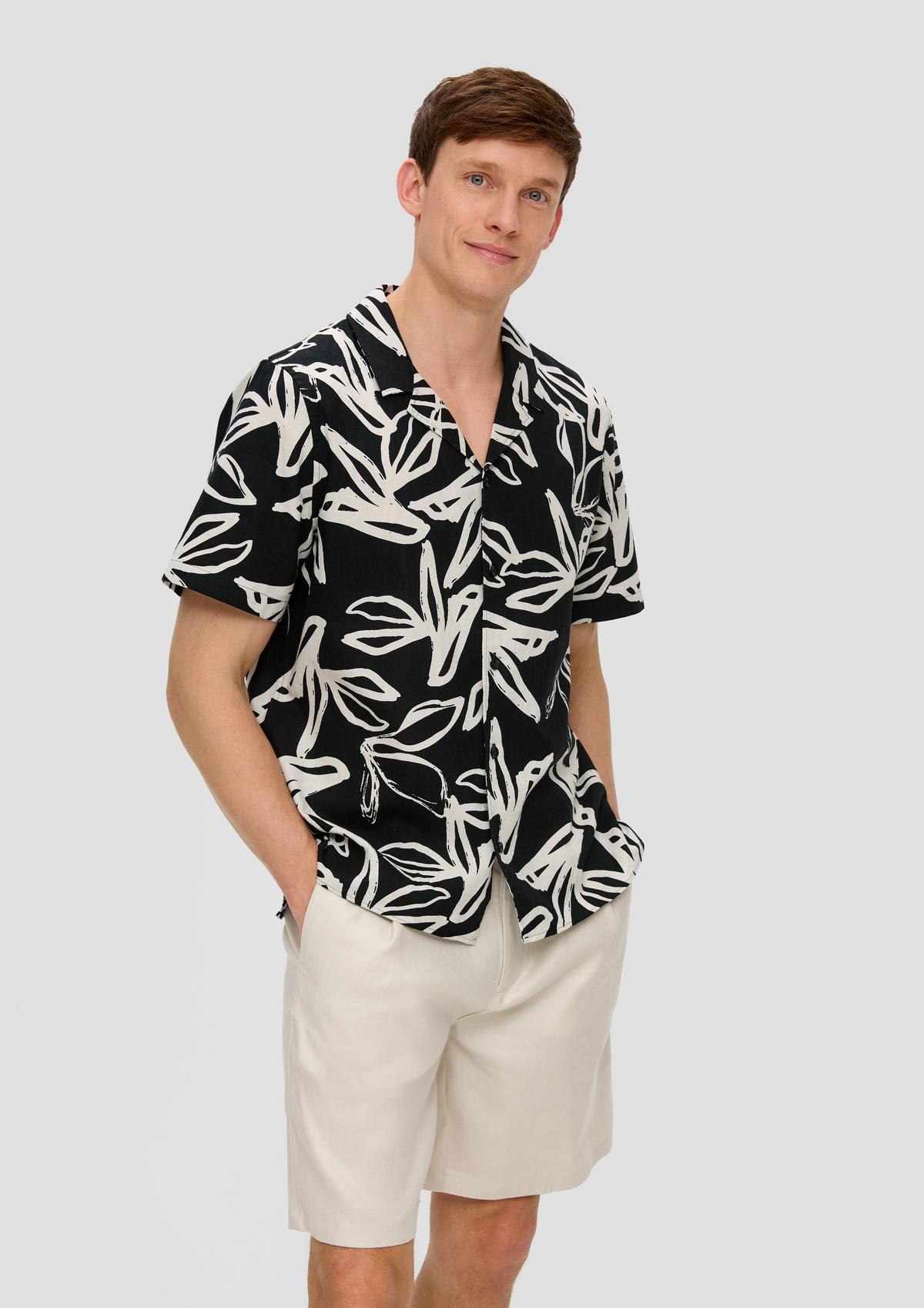 s.Oliver Overhemd van een linnenmix