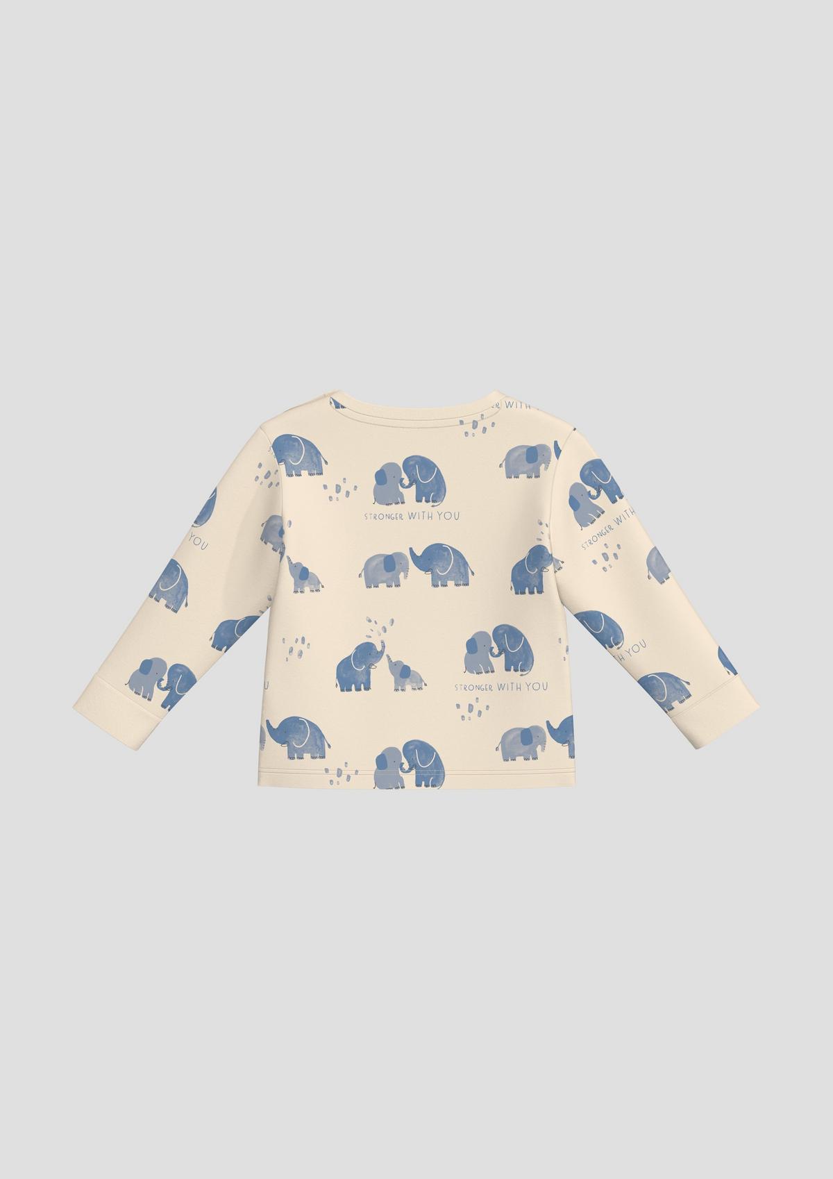 s.Oliver Longsleeve aus Baumwolle mit All-over-Print