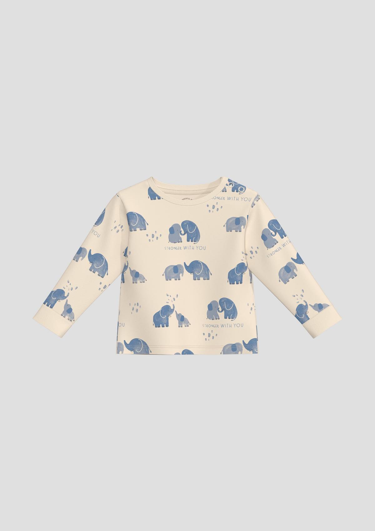 s.Oliver Longsleeve aus Baumwolle mit All-over-Print