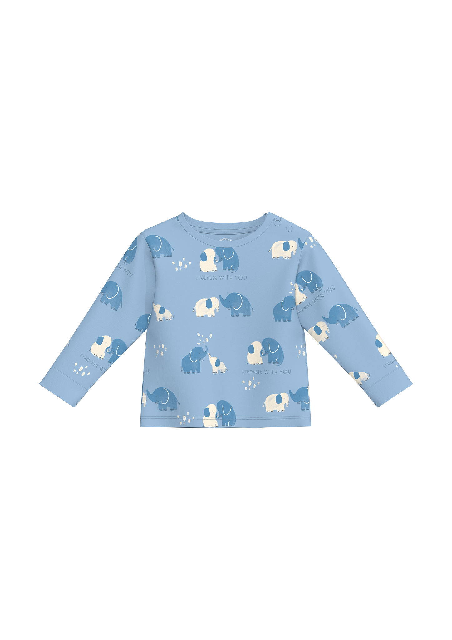 s.Oliver - Longsleeve aus Baumwolle mit All-over-Print, Babys, blau