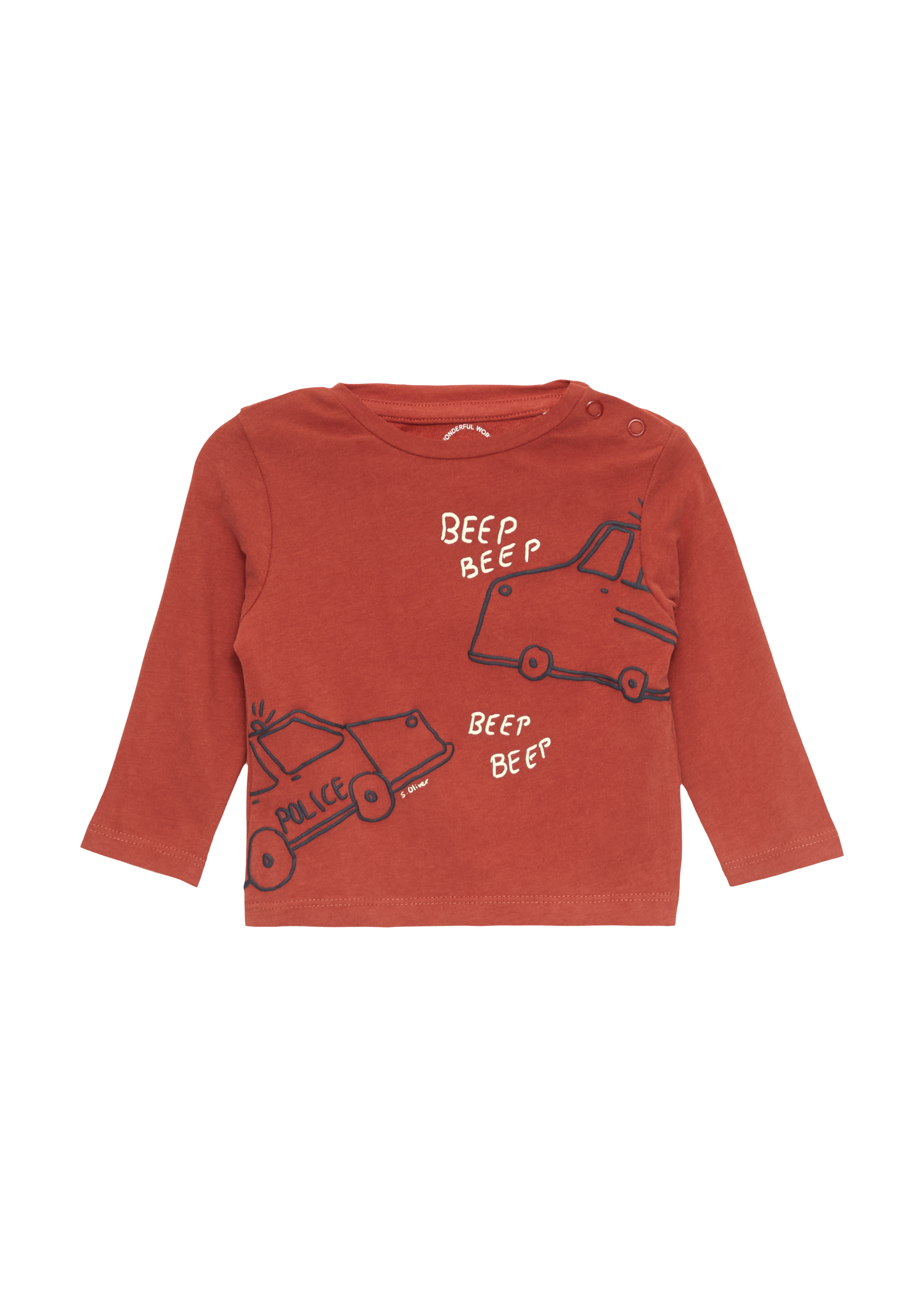 s.Oliver - Langarmshirt mit Frontprint, Babys, rot