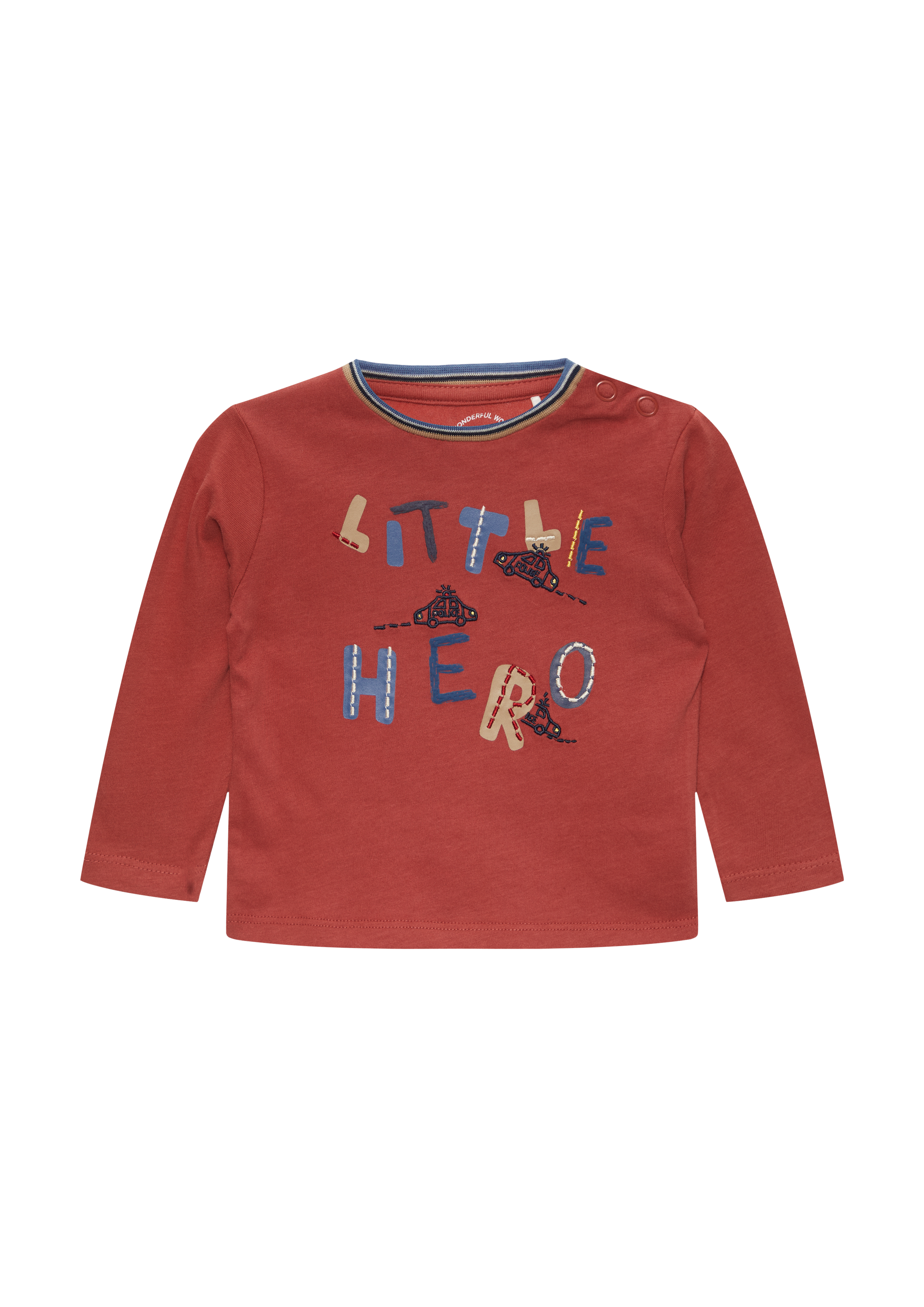 s.Oliver - Langarmshirt mit Frontprint und Stickerei, Babys, rot