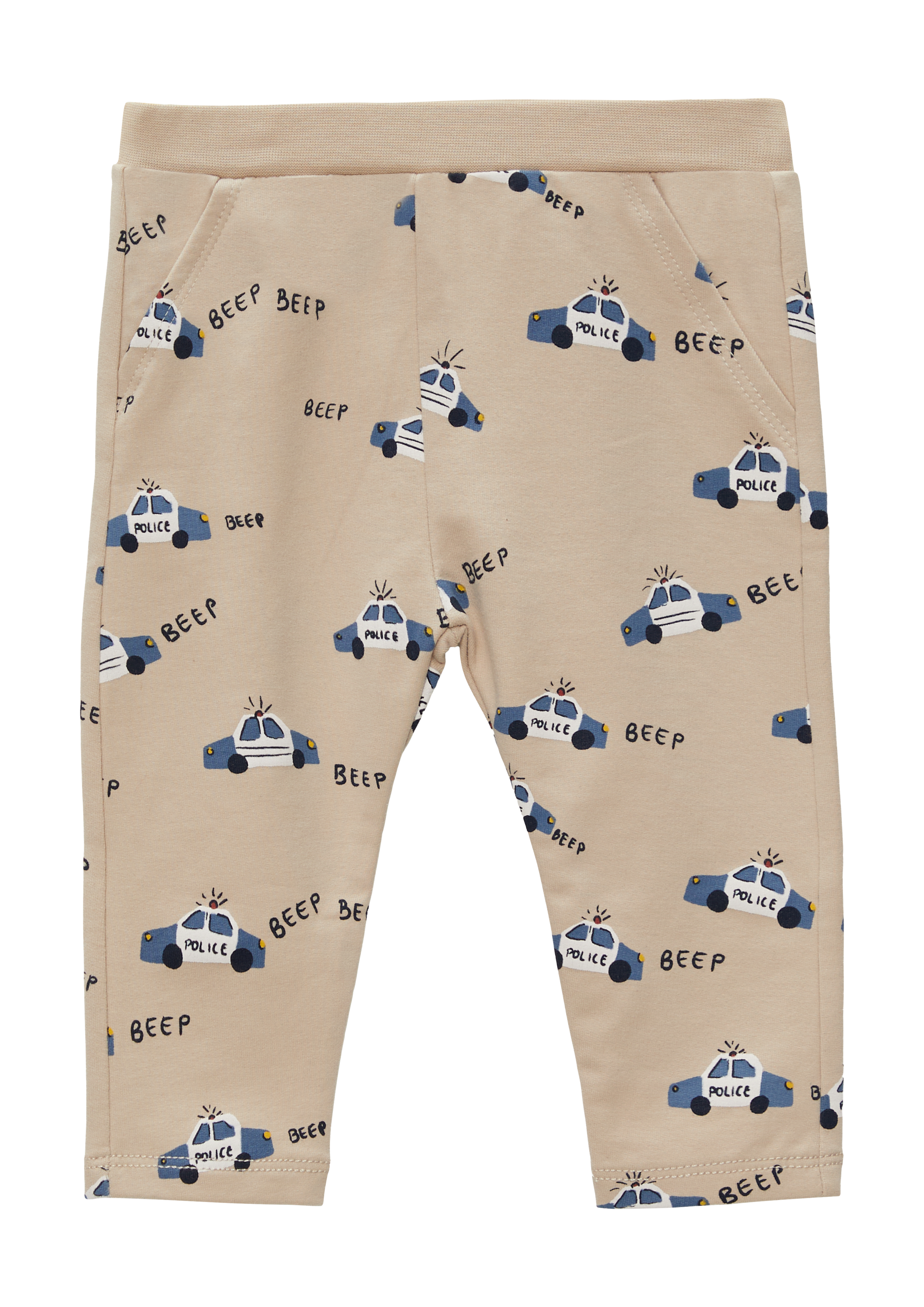 s.Oliver - Weiche Sweathose mit Muster-Print, Babys, Beige