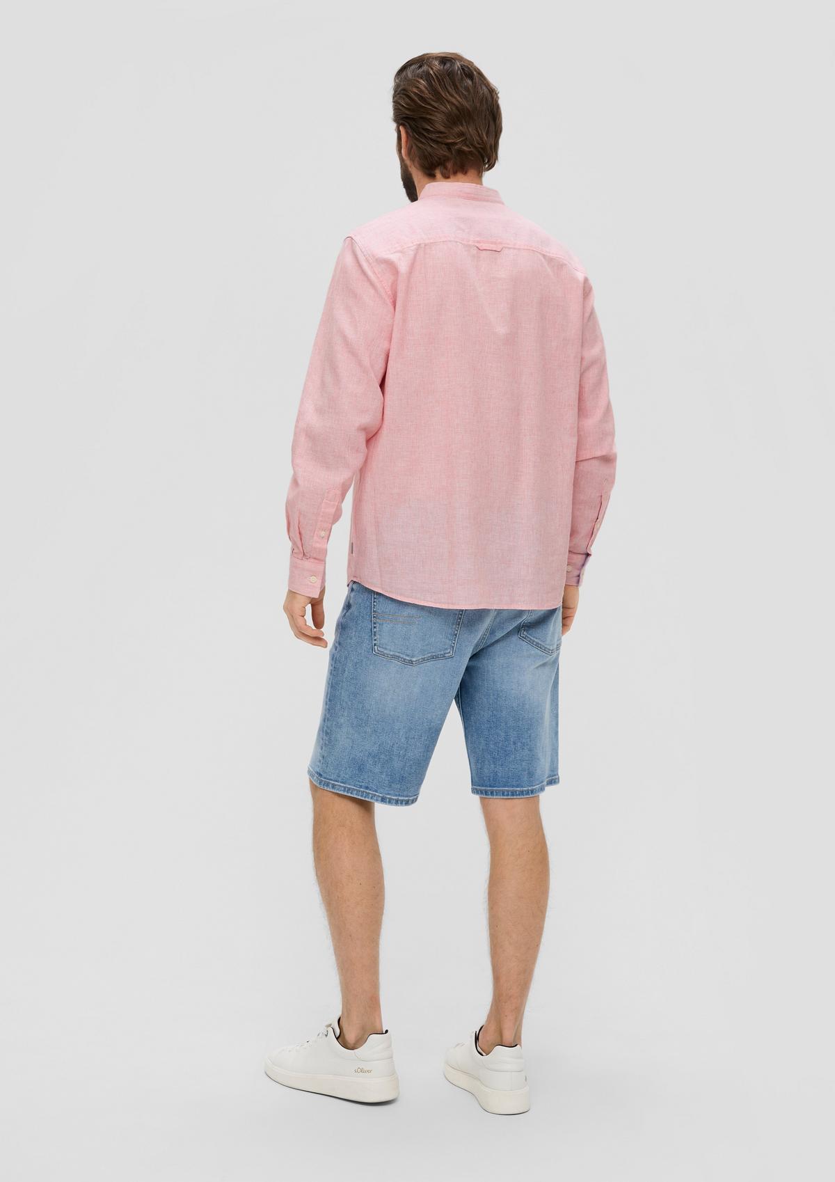 s.Oliver Regular fit: shirt in a cotton/linen blend