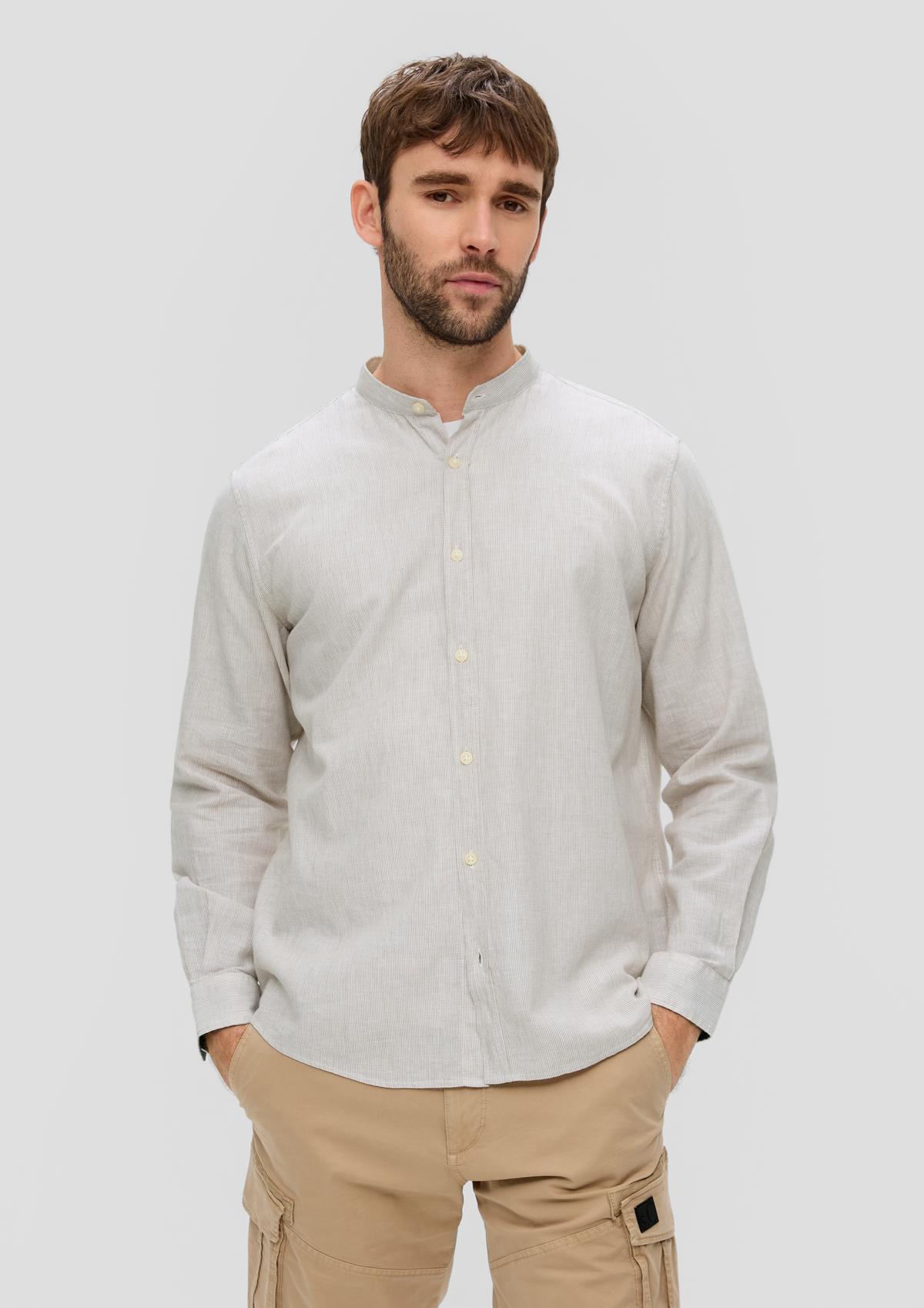 s.Oliver Regular : chemise en mélange de coton et de lin