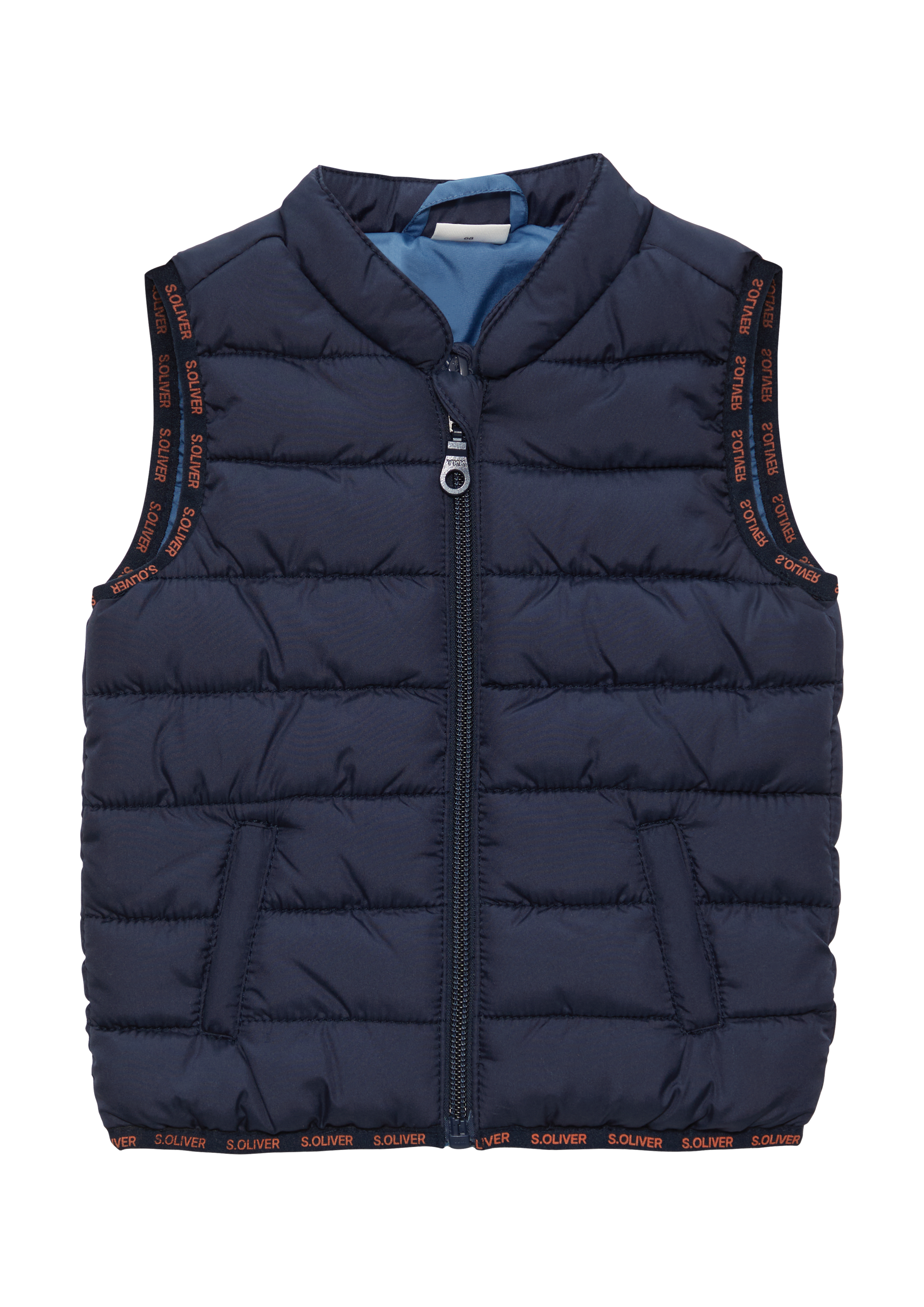 s.Oliver - Puffer-Weste mit Logo-Details, Babys, blau