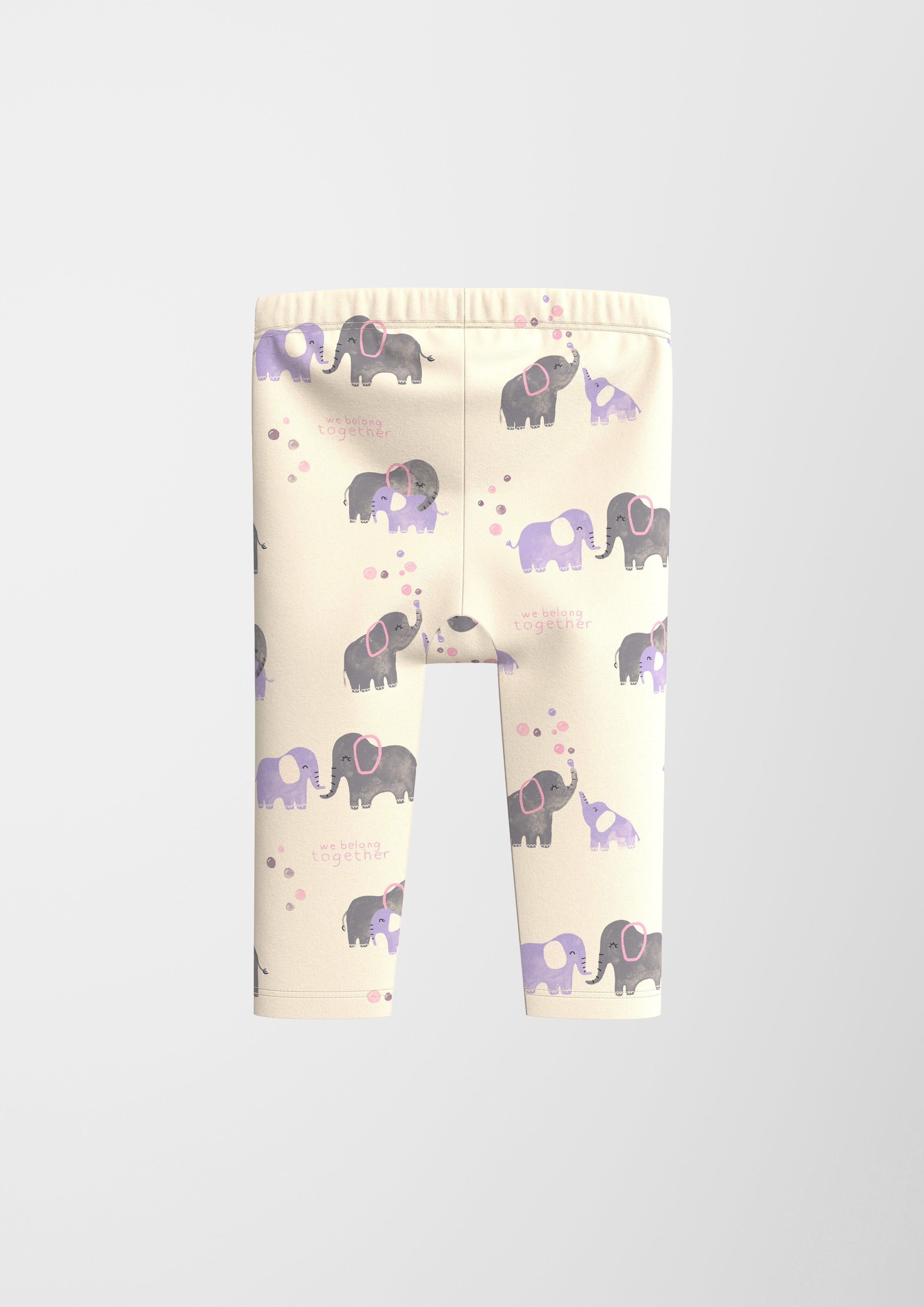 Leggings aus Baumwollstretch in 08A1 & 47A1