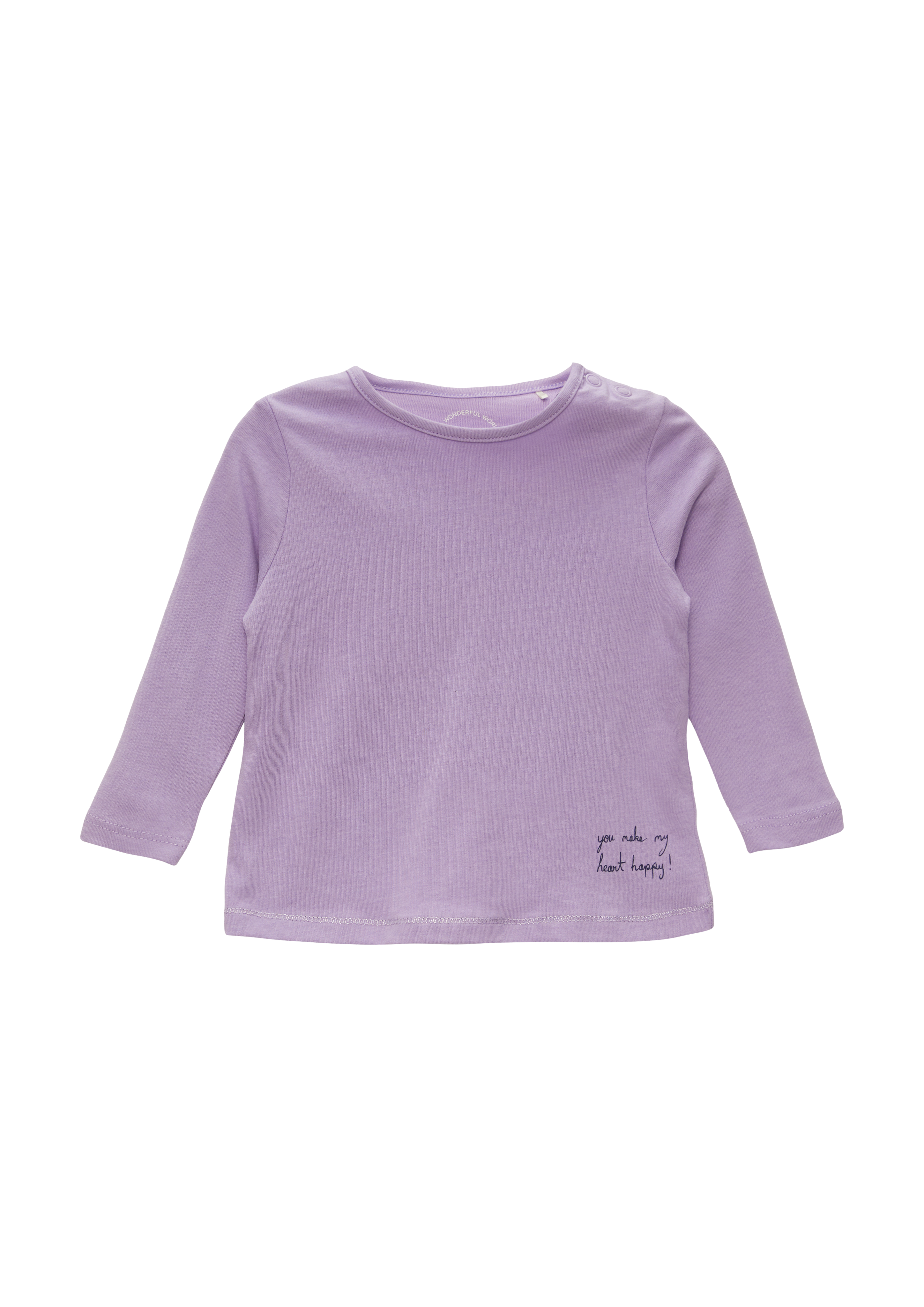 s.Oliver - Longsleeve mit Glitzer und Print-Detail, Babys, lila