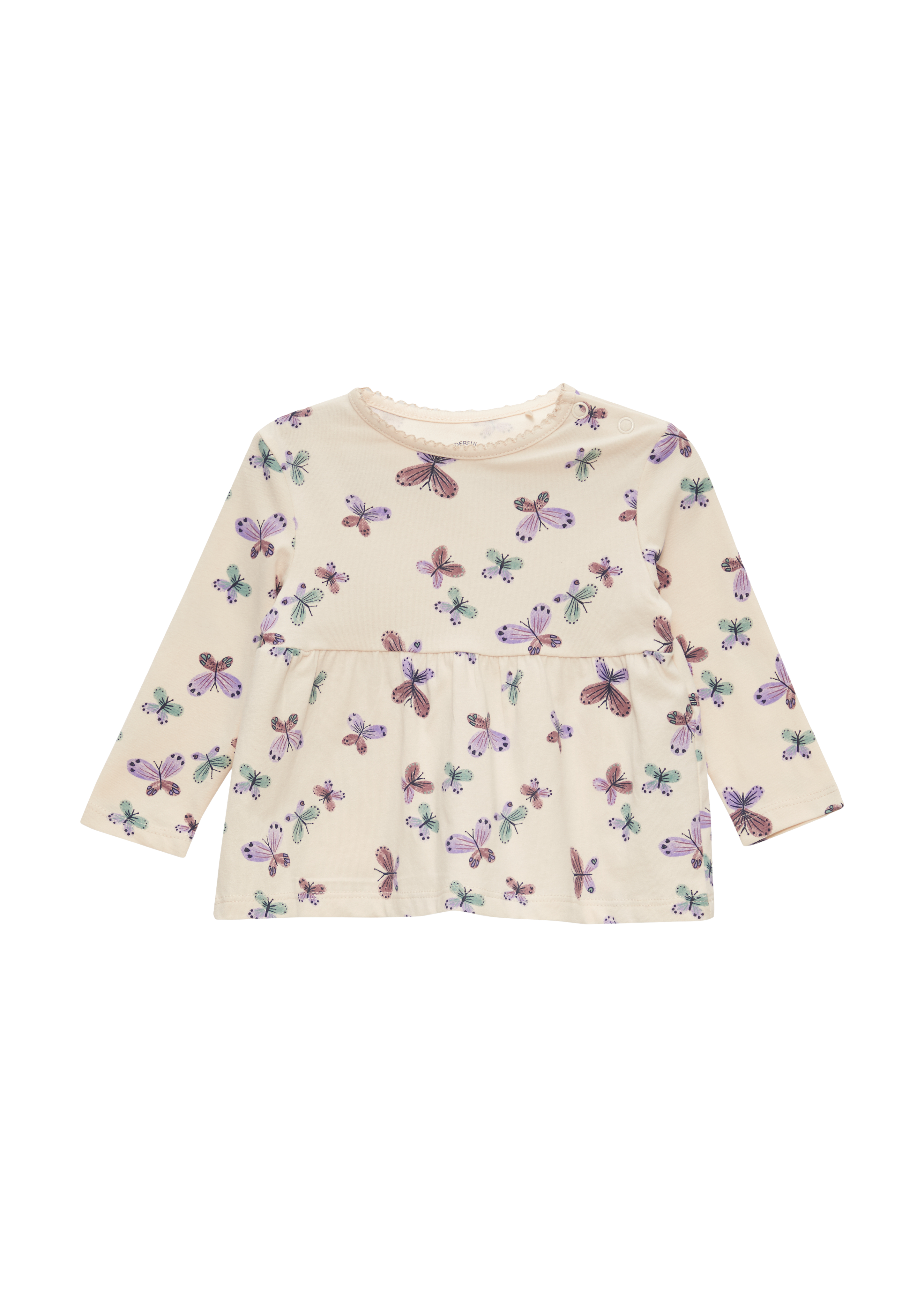 s.Oliver - Longsleeve mit All-over-Print, Babys, Beige