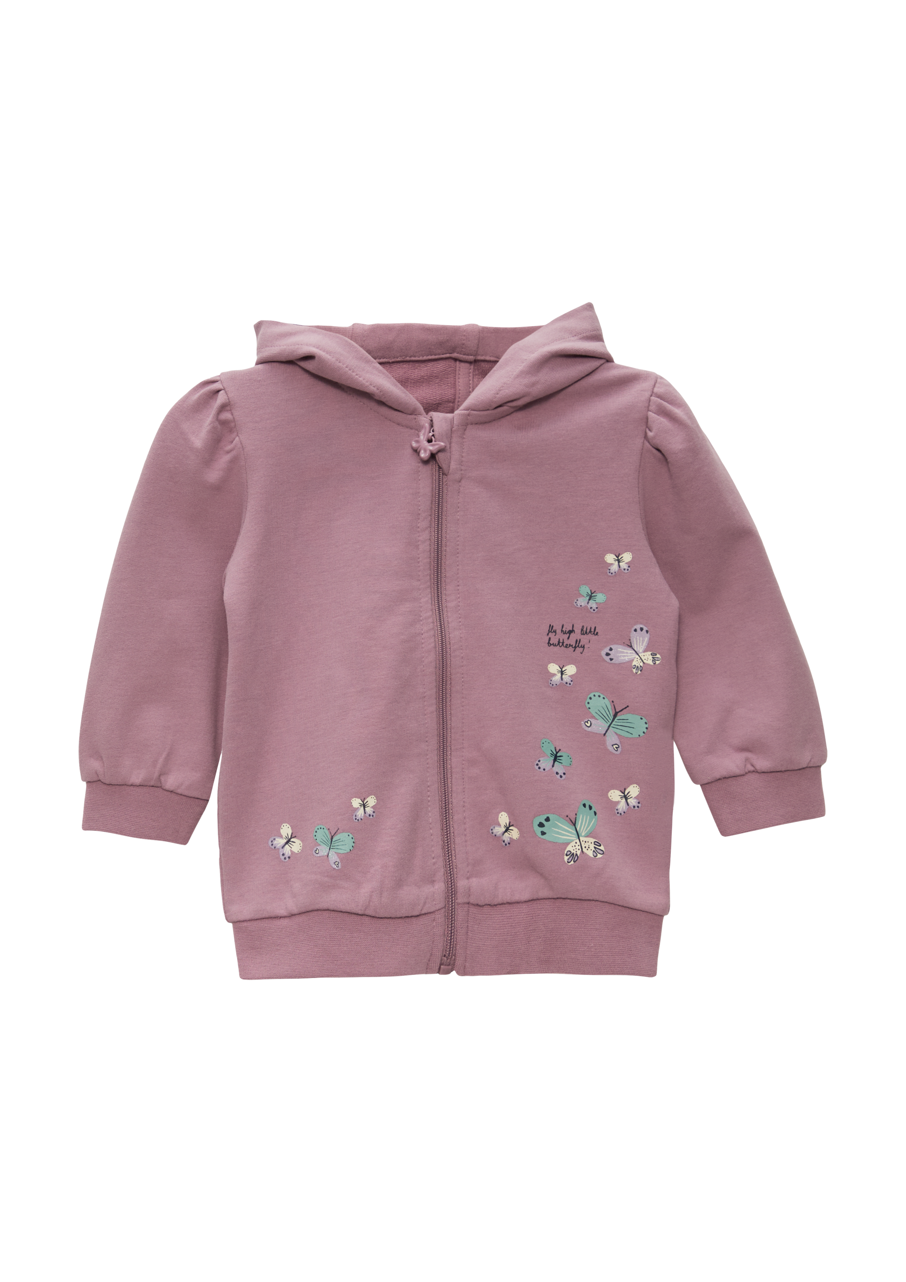 s.Oliver - Kapuzenjacke mit Glitzerprint, Babys, lila